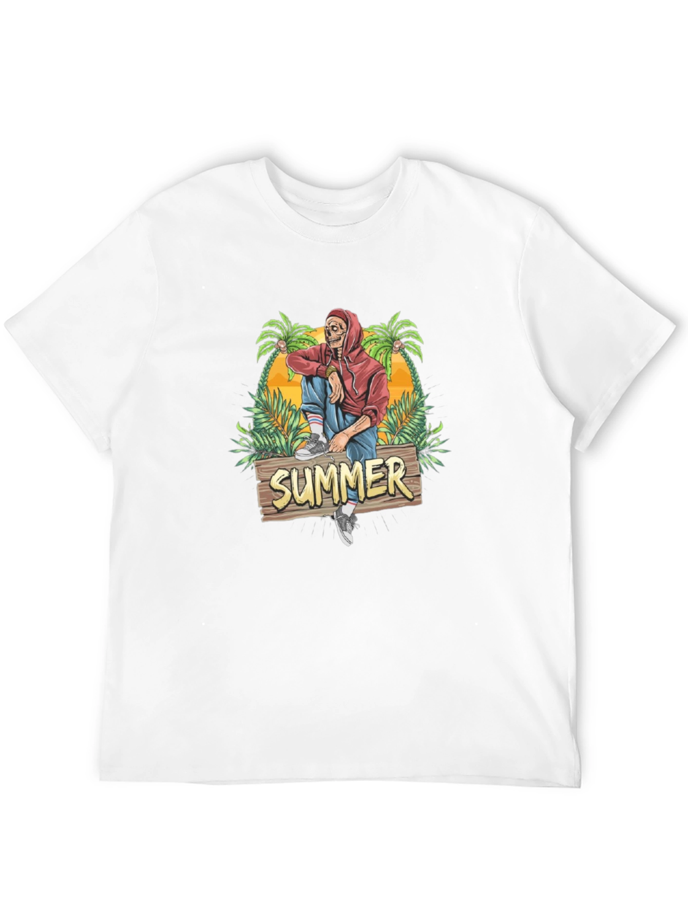 Summer Skeleton T-Shirt - Vacation Vibes!