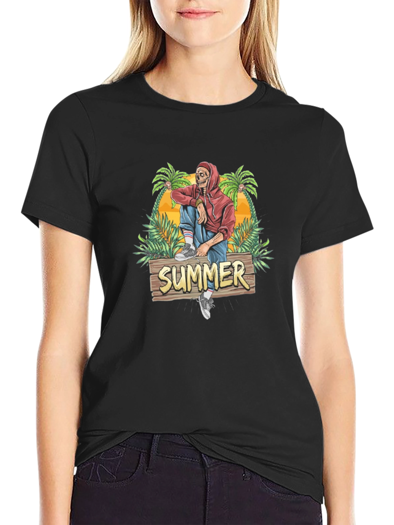 Summer Skeleton T-Shirt - Vacation Vibes!