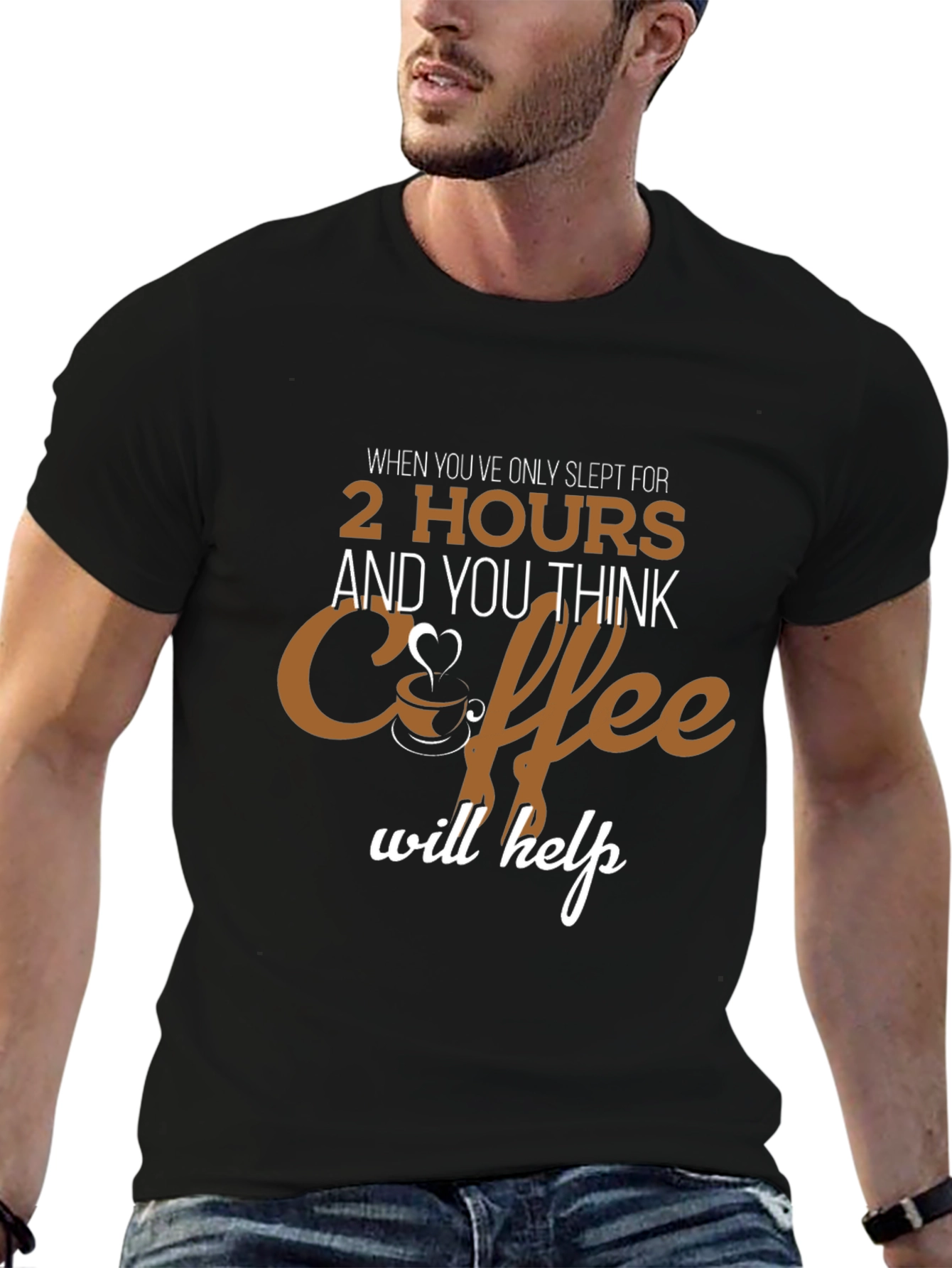 Coffee Will Help Black Graphic Tee