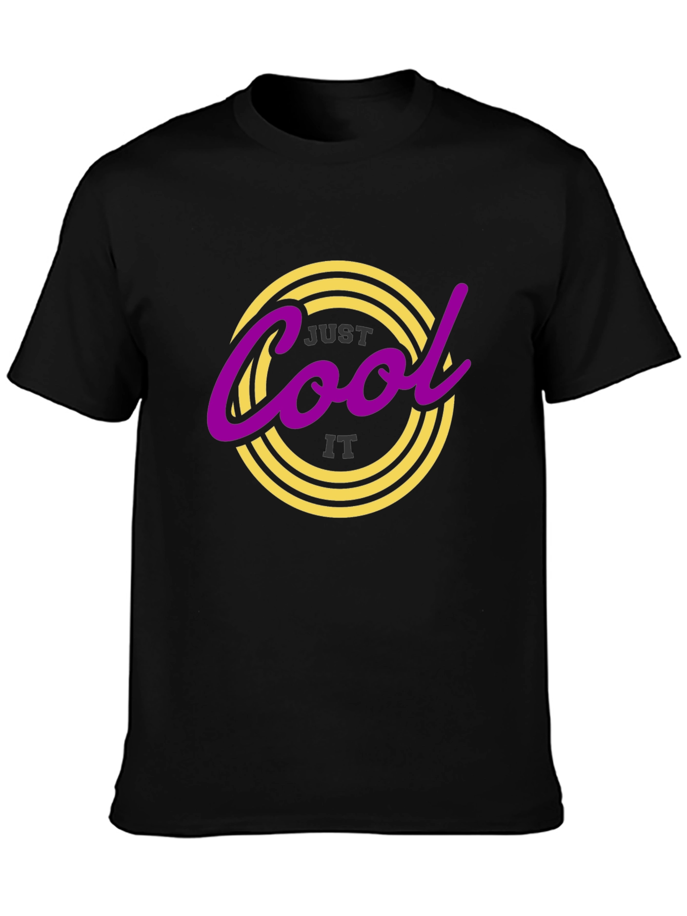 Just Cool It T-Shirt - Black Graphic Print
