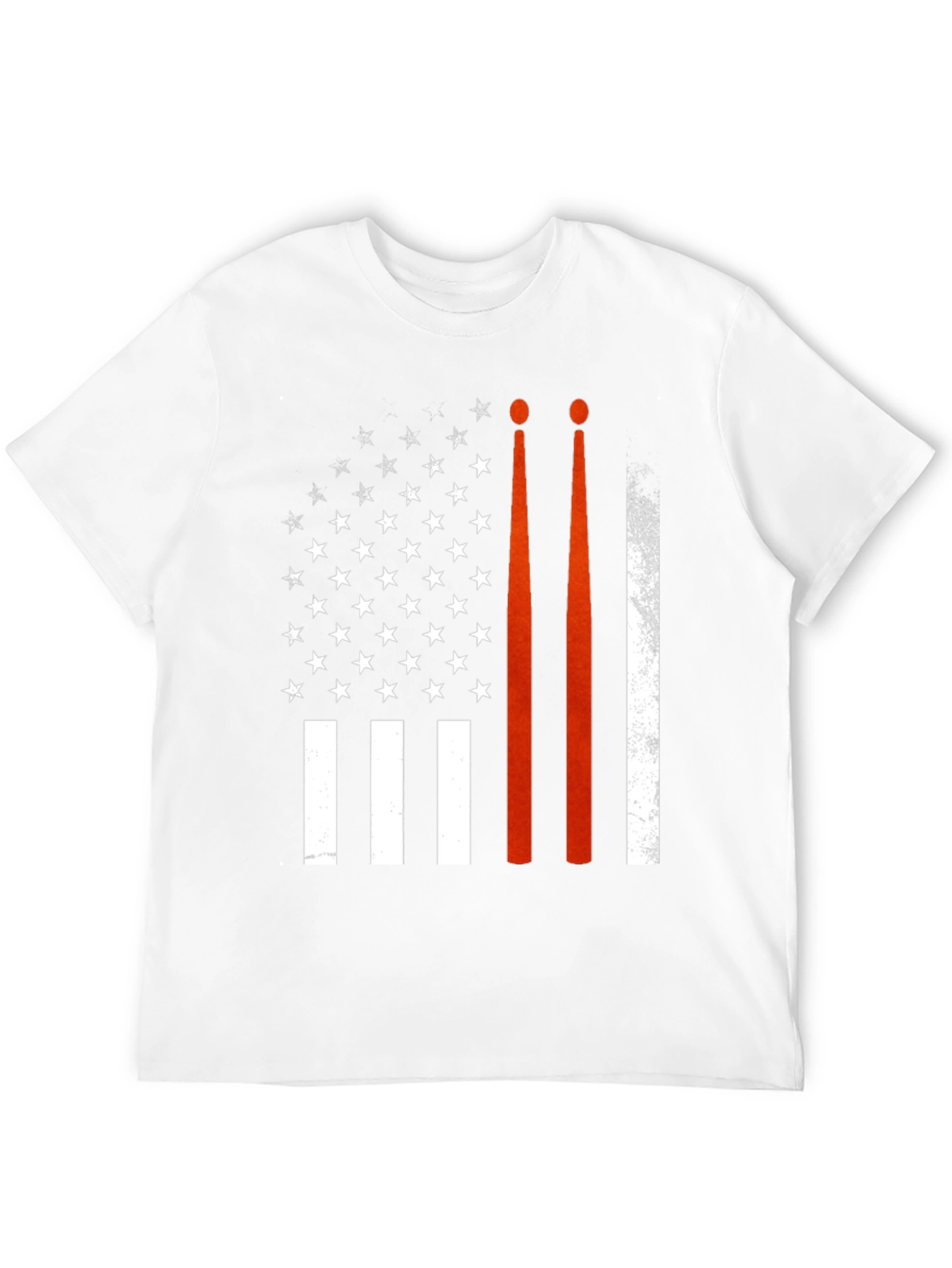 Drummer USA Flag T-Shirt Patriotic Band Tee