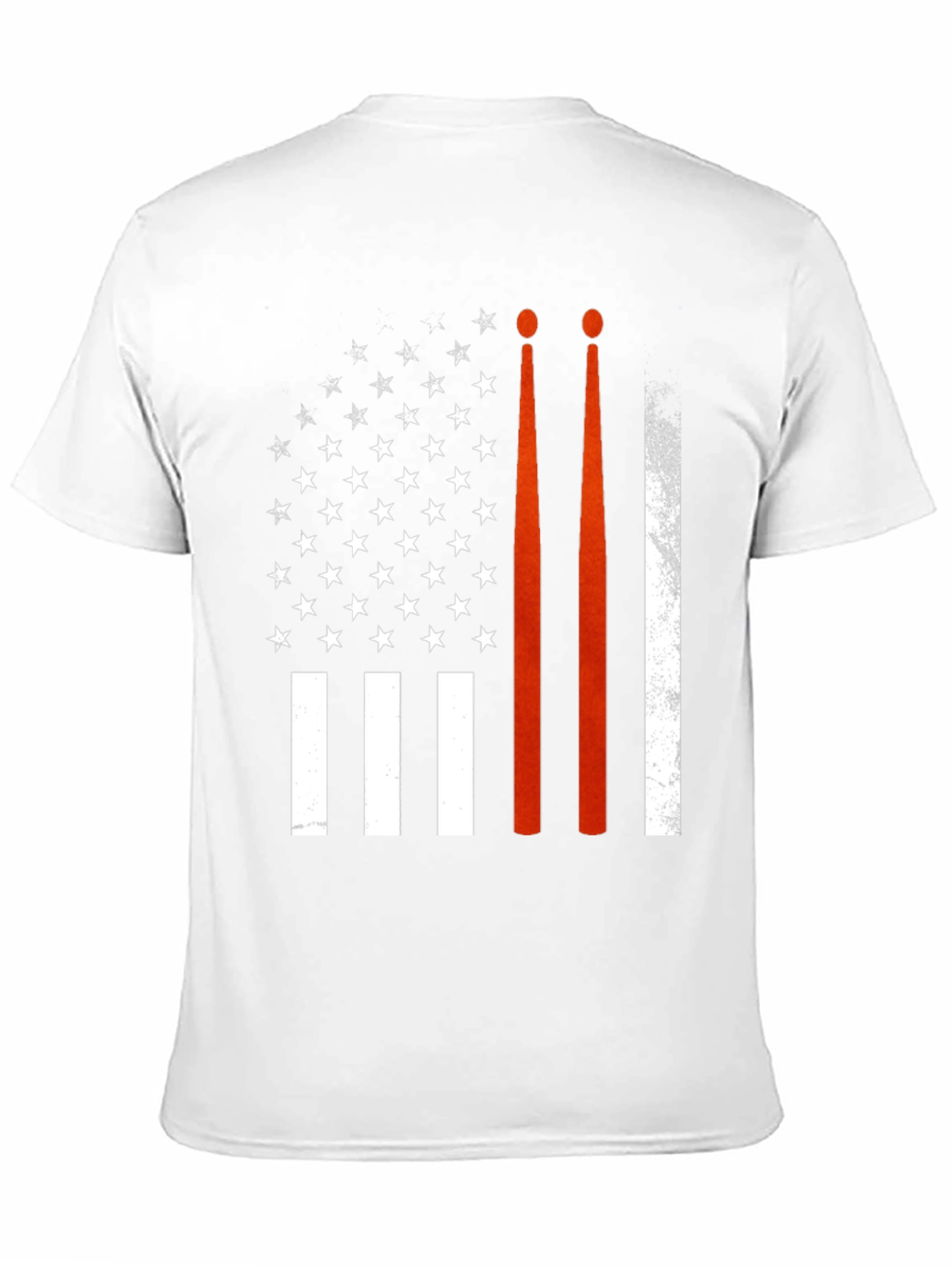 Drummer USA Flag T-Shirt Patriotic Band Tee