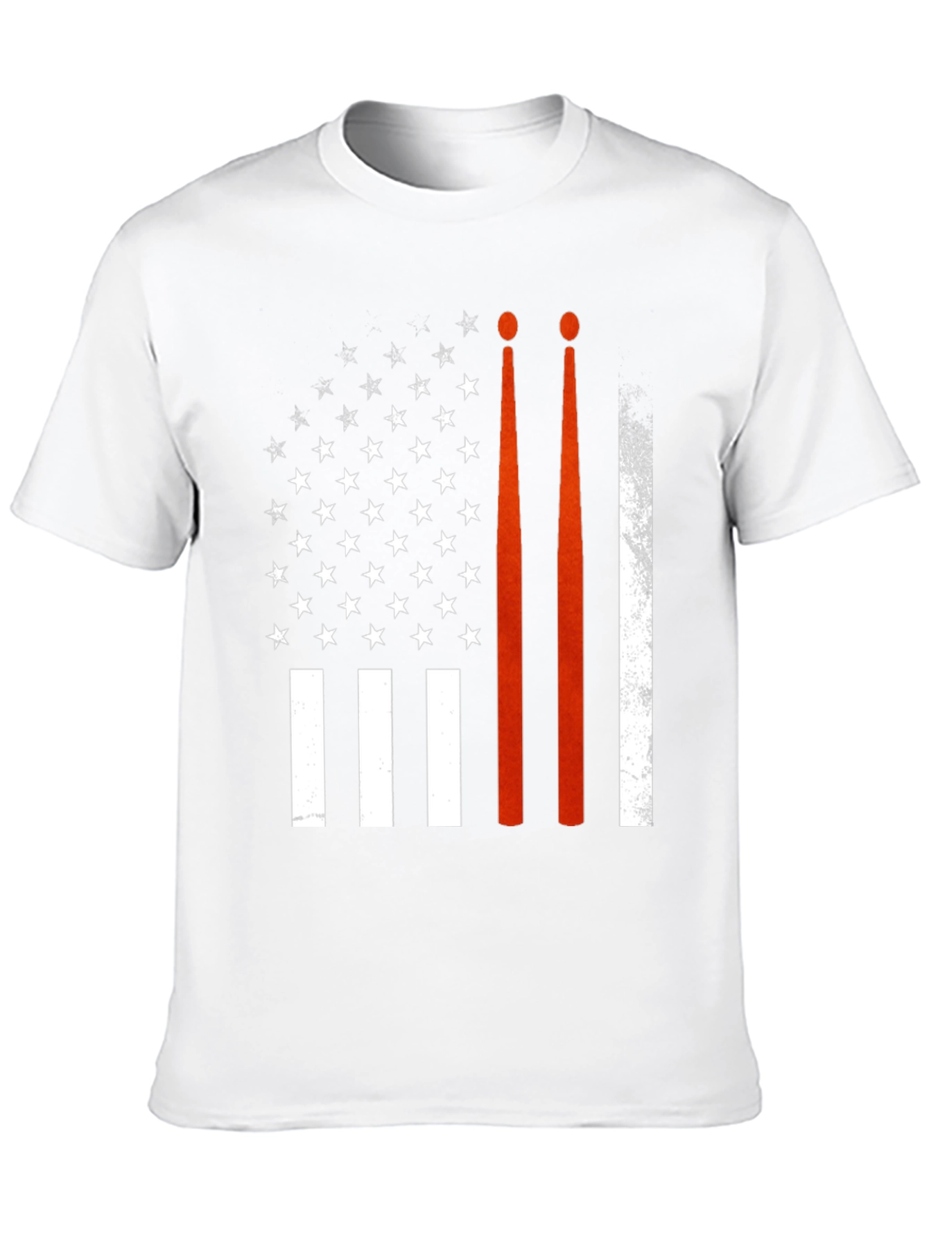 Drummer USA Flag T-Shirt Patriotic Band Tee