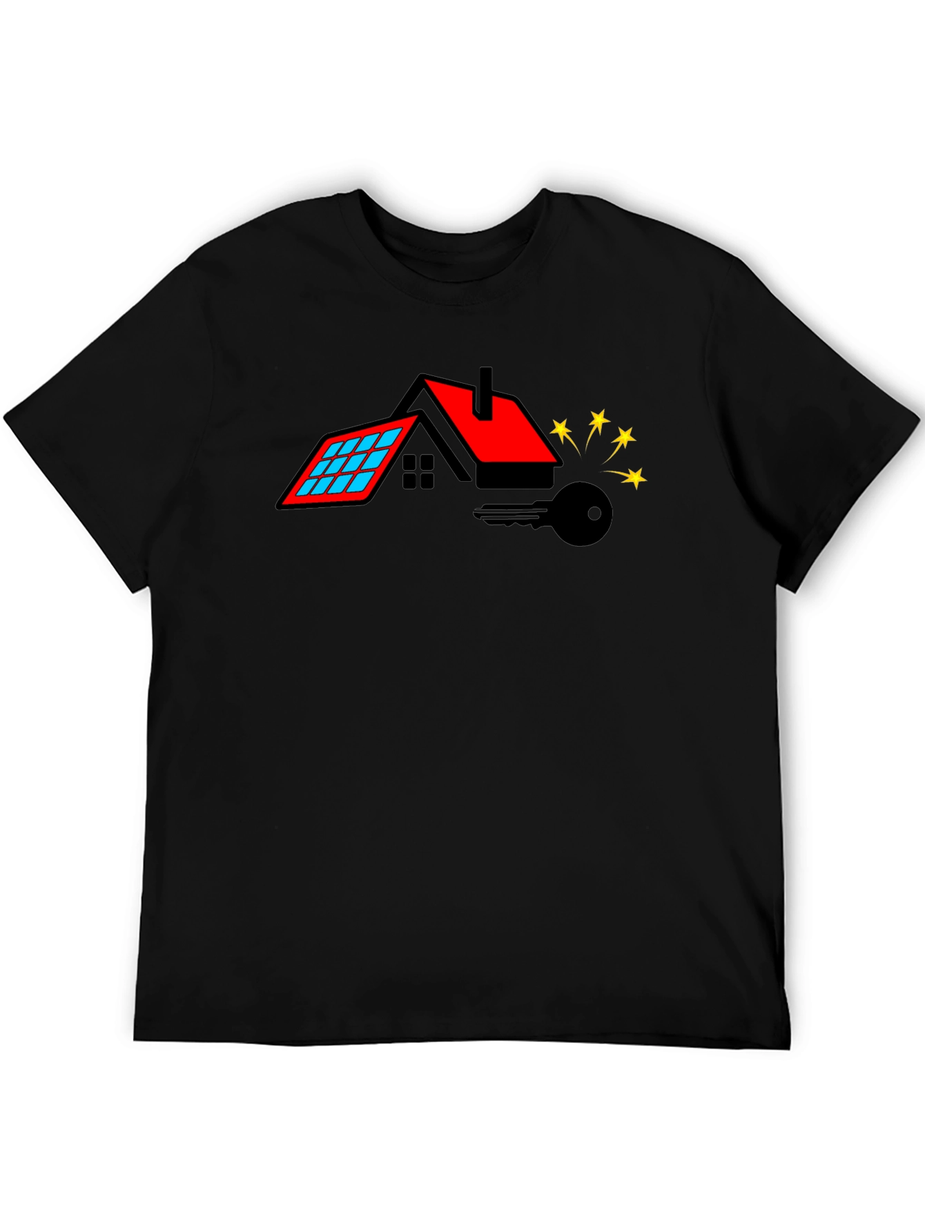Home Key Black Graphic Tee