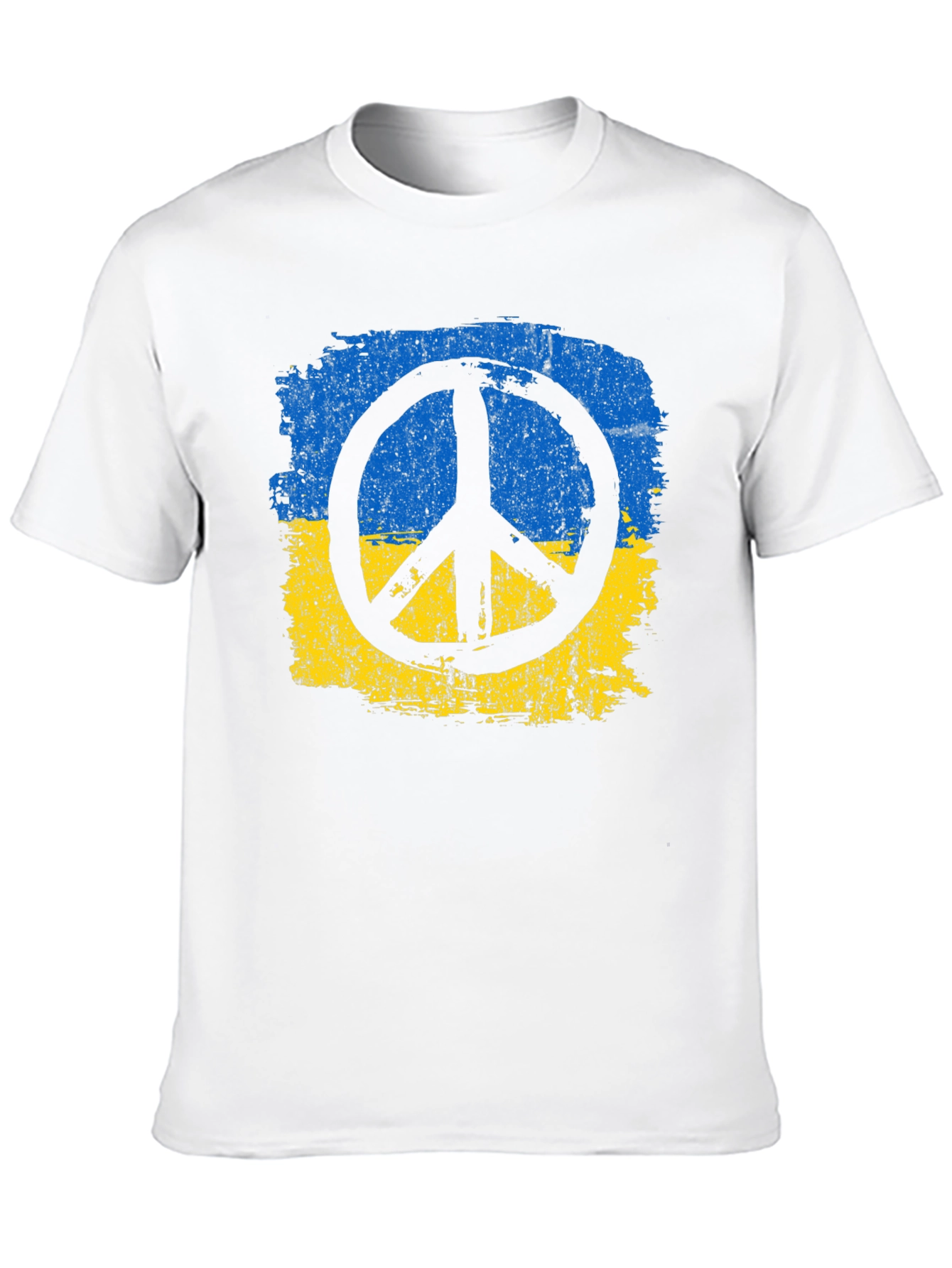 Ukraine Peace Symbol T-Shirt - Black