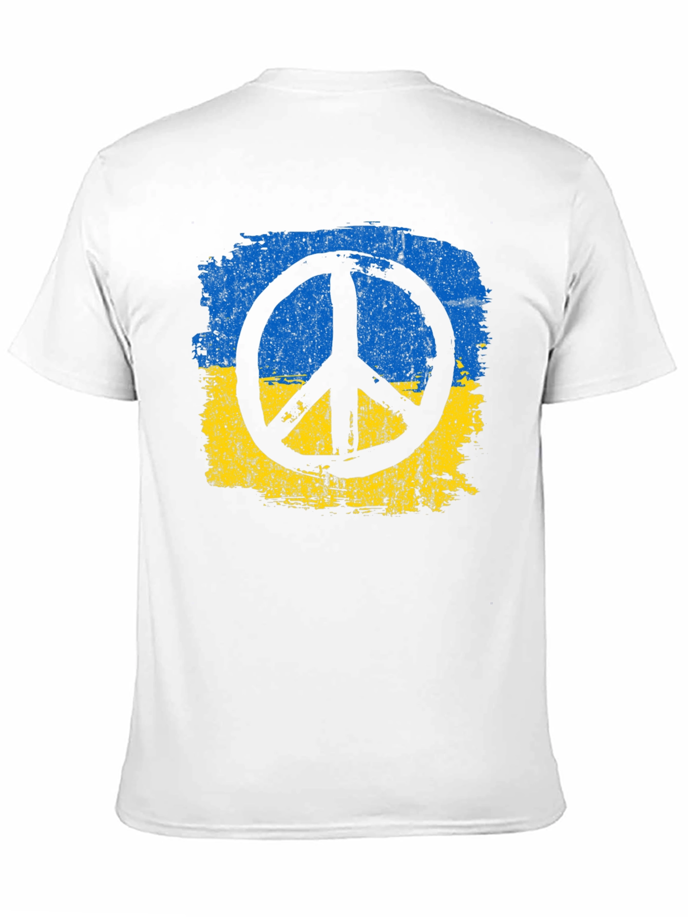 Ukraine Peace Symbol T-Shirt - Black