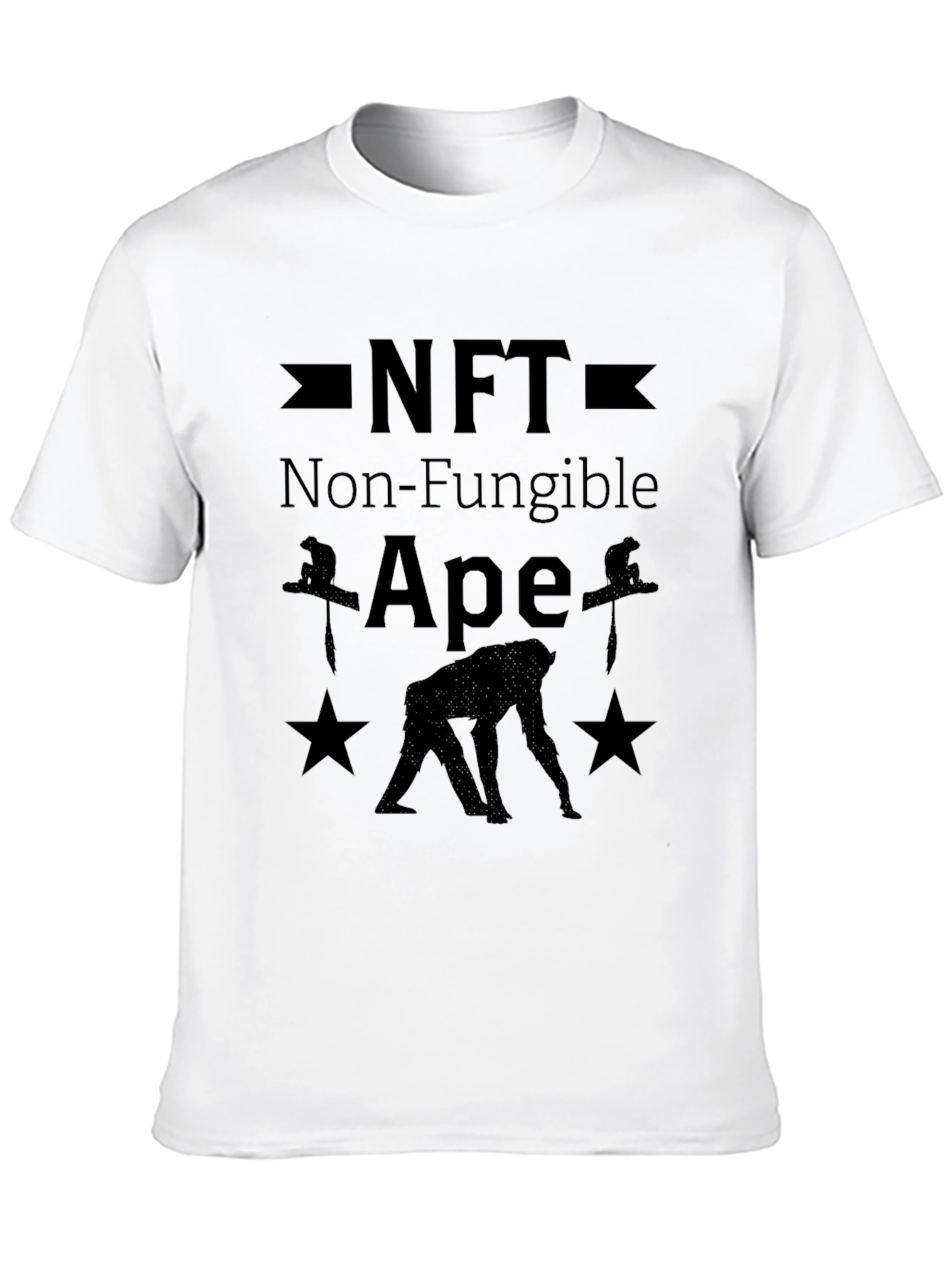 NFT Non-Fungible Ape Black T-Shirt