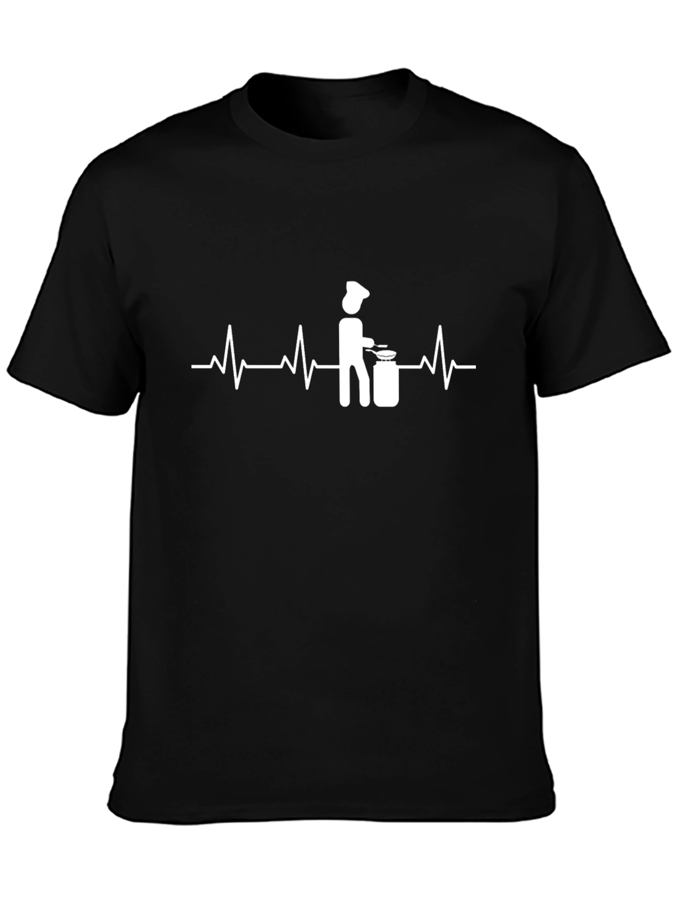 Chefs Heartbeat Graphic Tee - Black