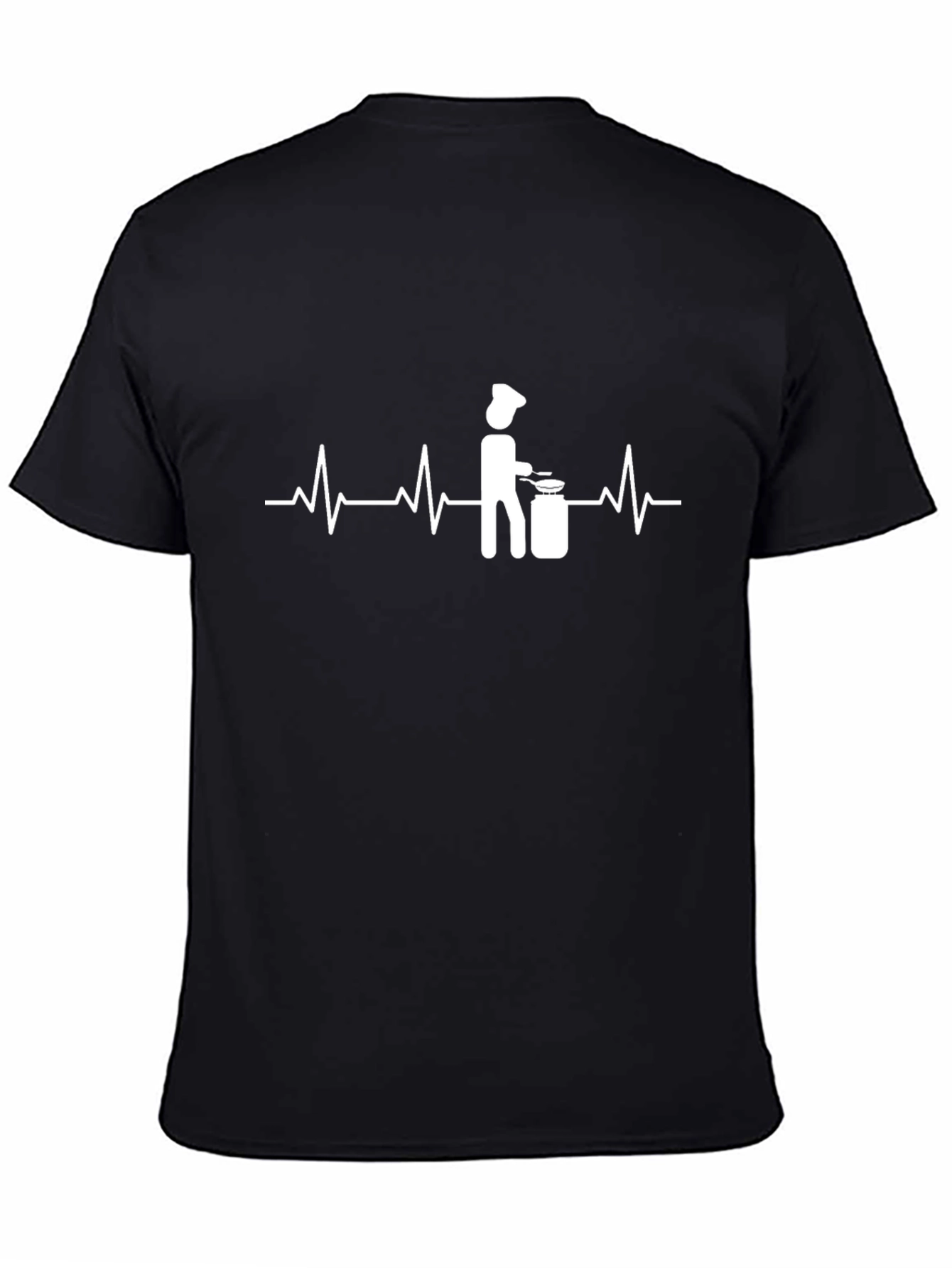 Chefs Heartbeat Graphic Tee - Black