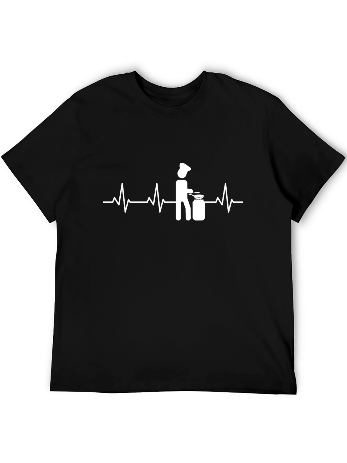 Chefs Heartbeat Graphic Tee - Black