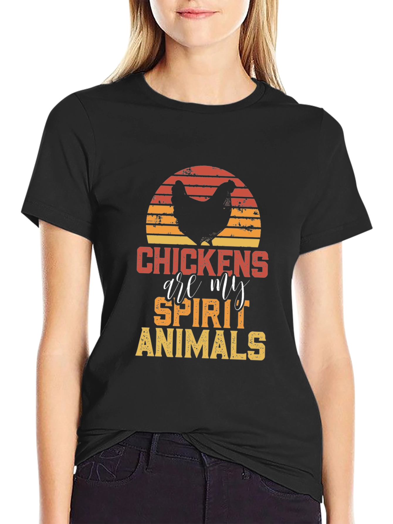 Chicken Spirit Animal T-Shirt | Funny Graphic Tee