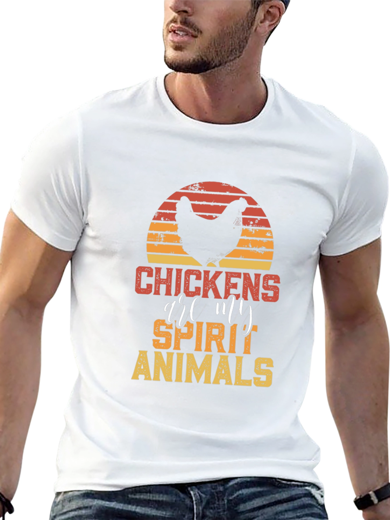 Chicken Spirit Animal T-Shirt | Funny Graphic Tee