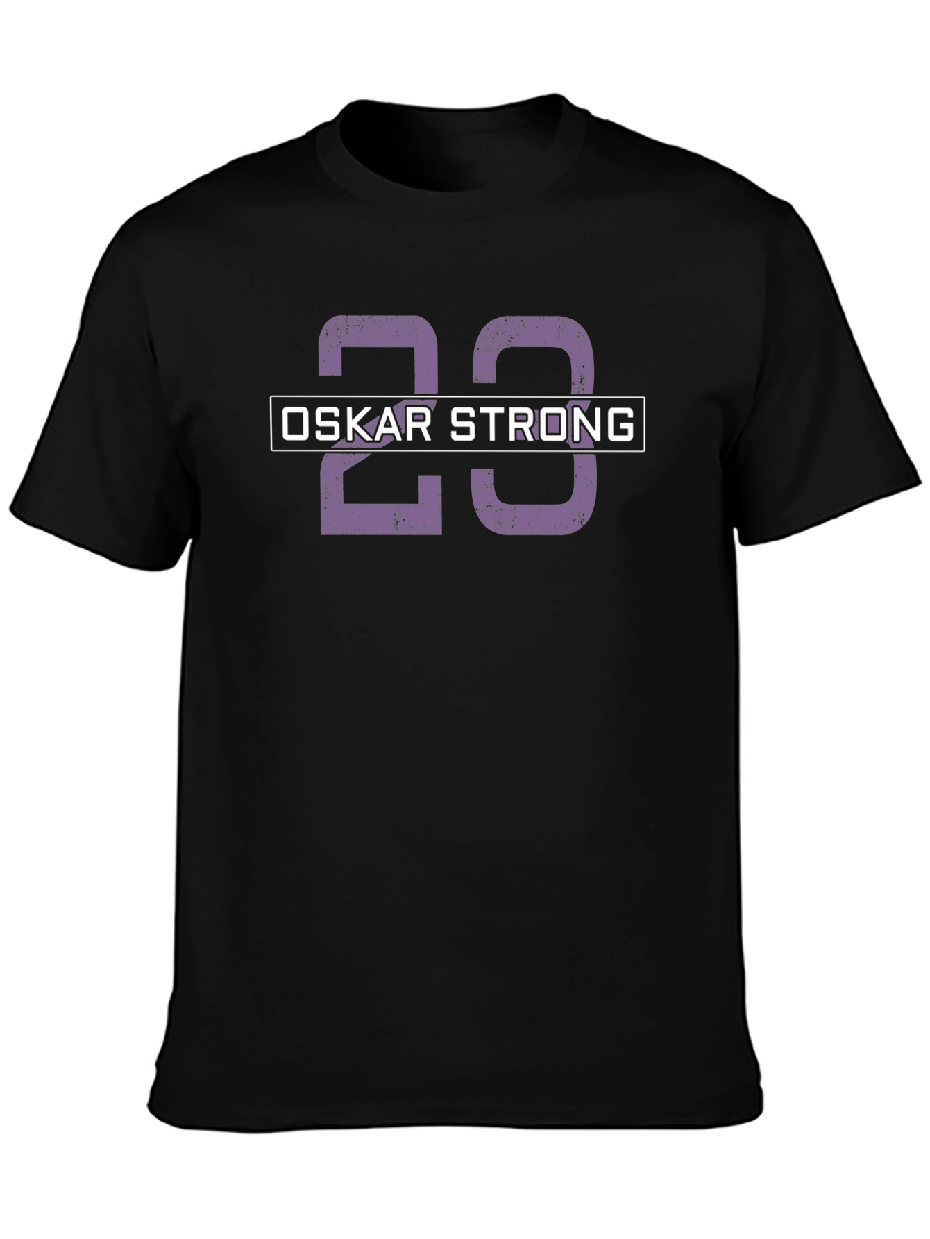 Oskar Strong 23 Black Graphic T-Shirt