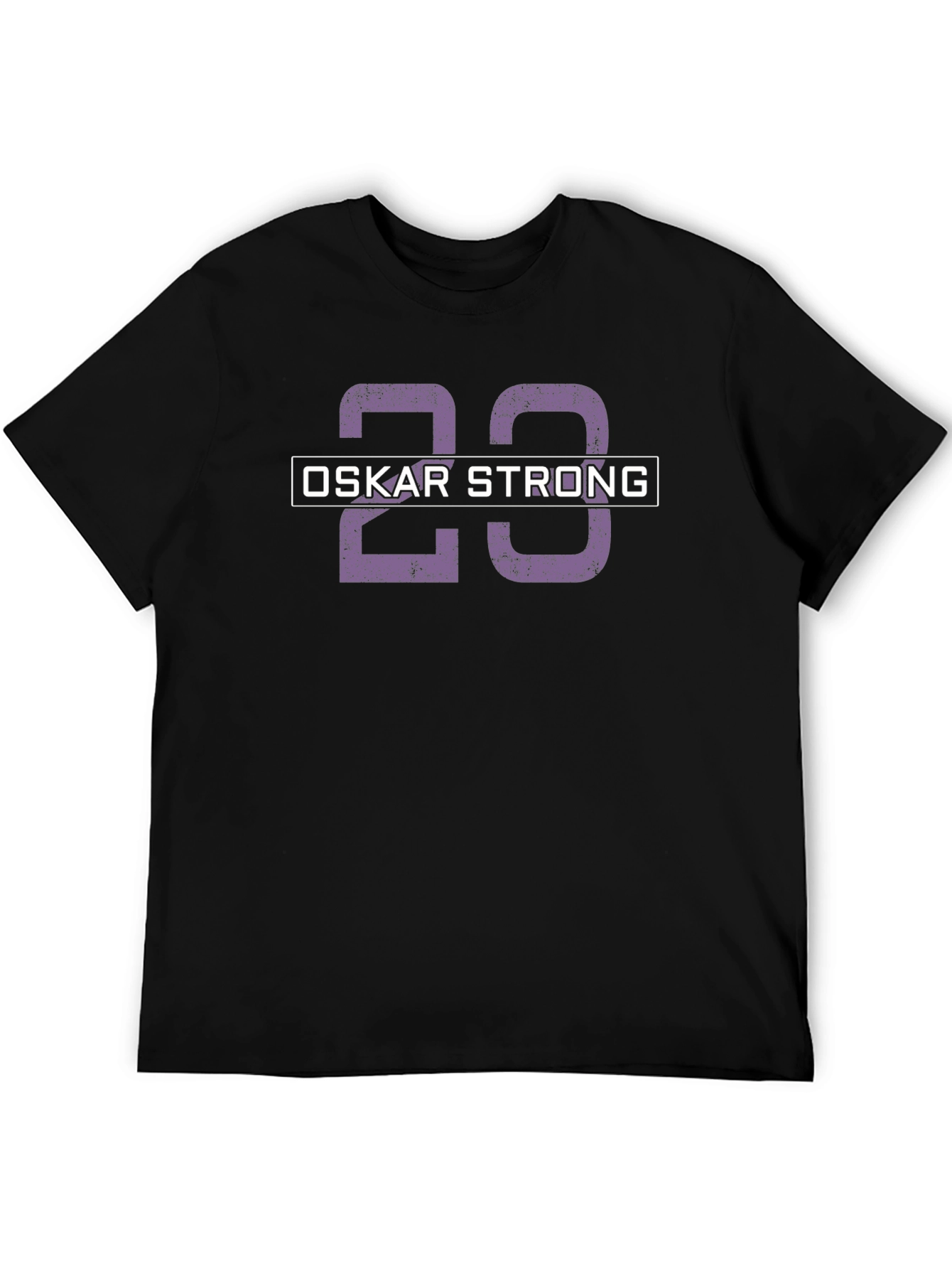 Oskar Strong 23 Black Graphic T-Shirt