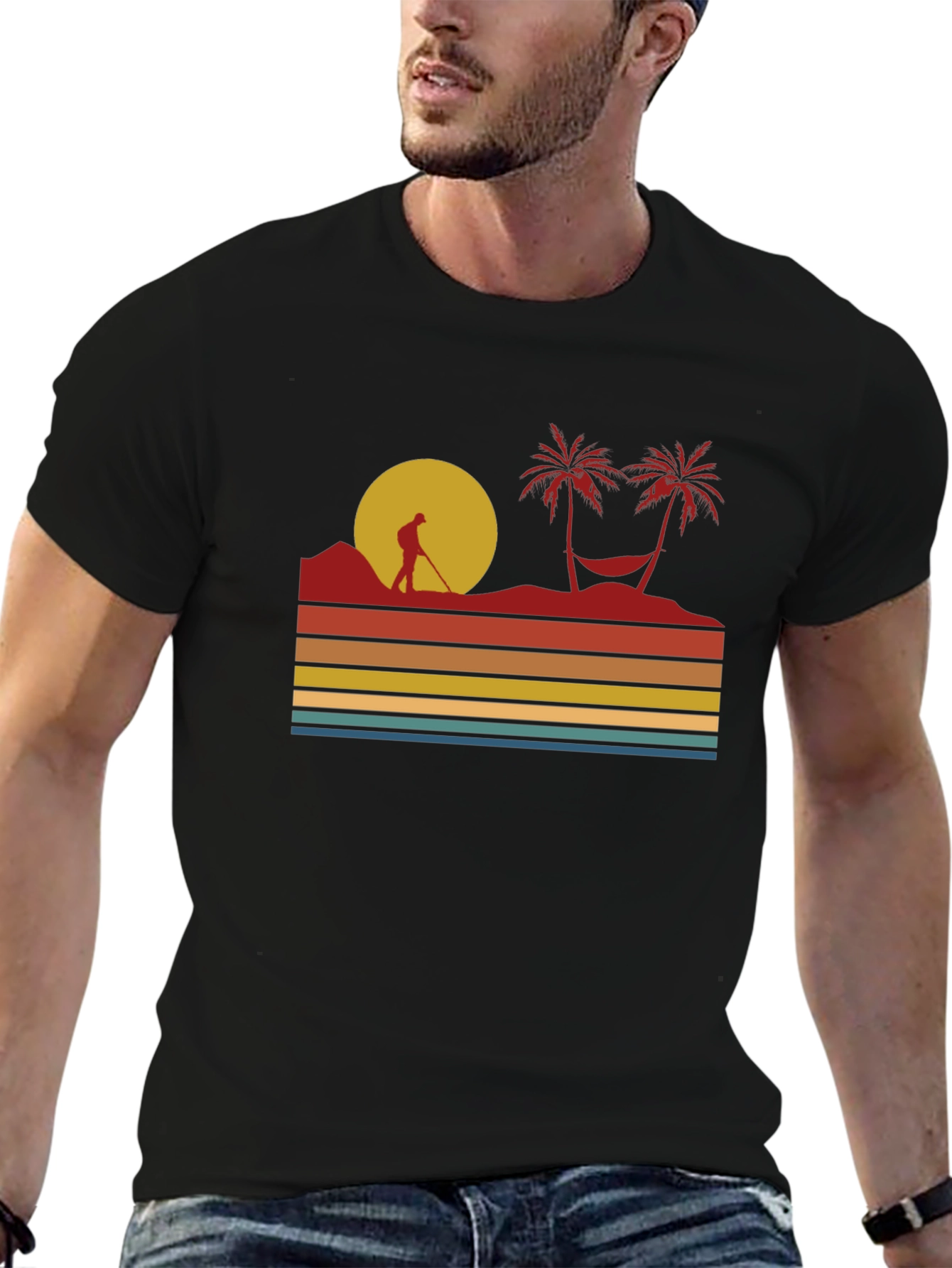 Retro Beach Sunset T-Shirt