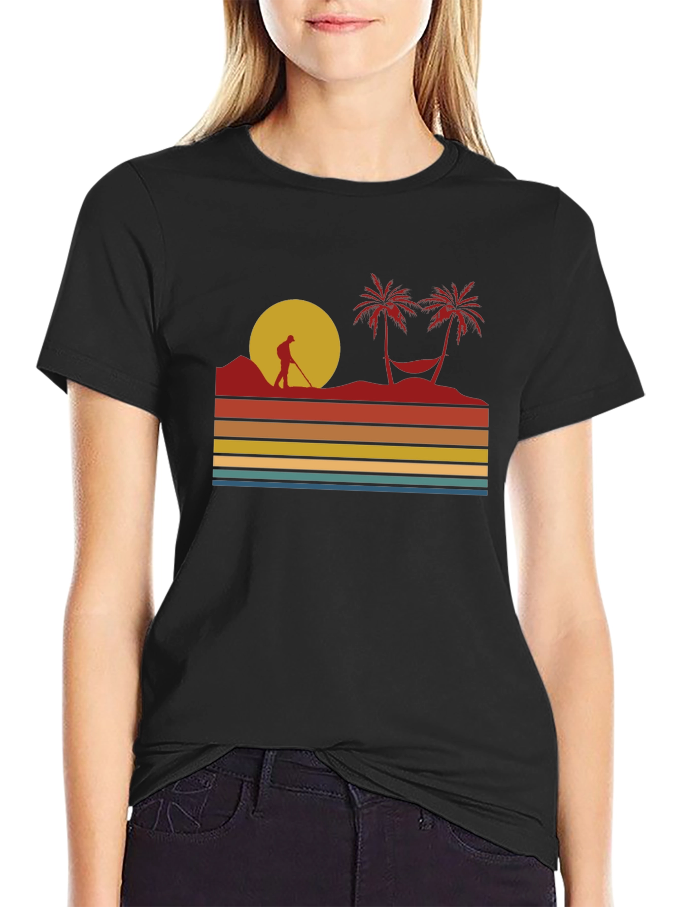 Retro Beach Sunset T-Shirt