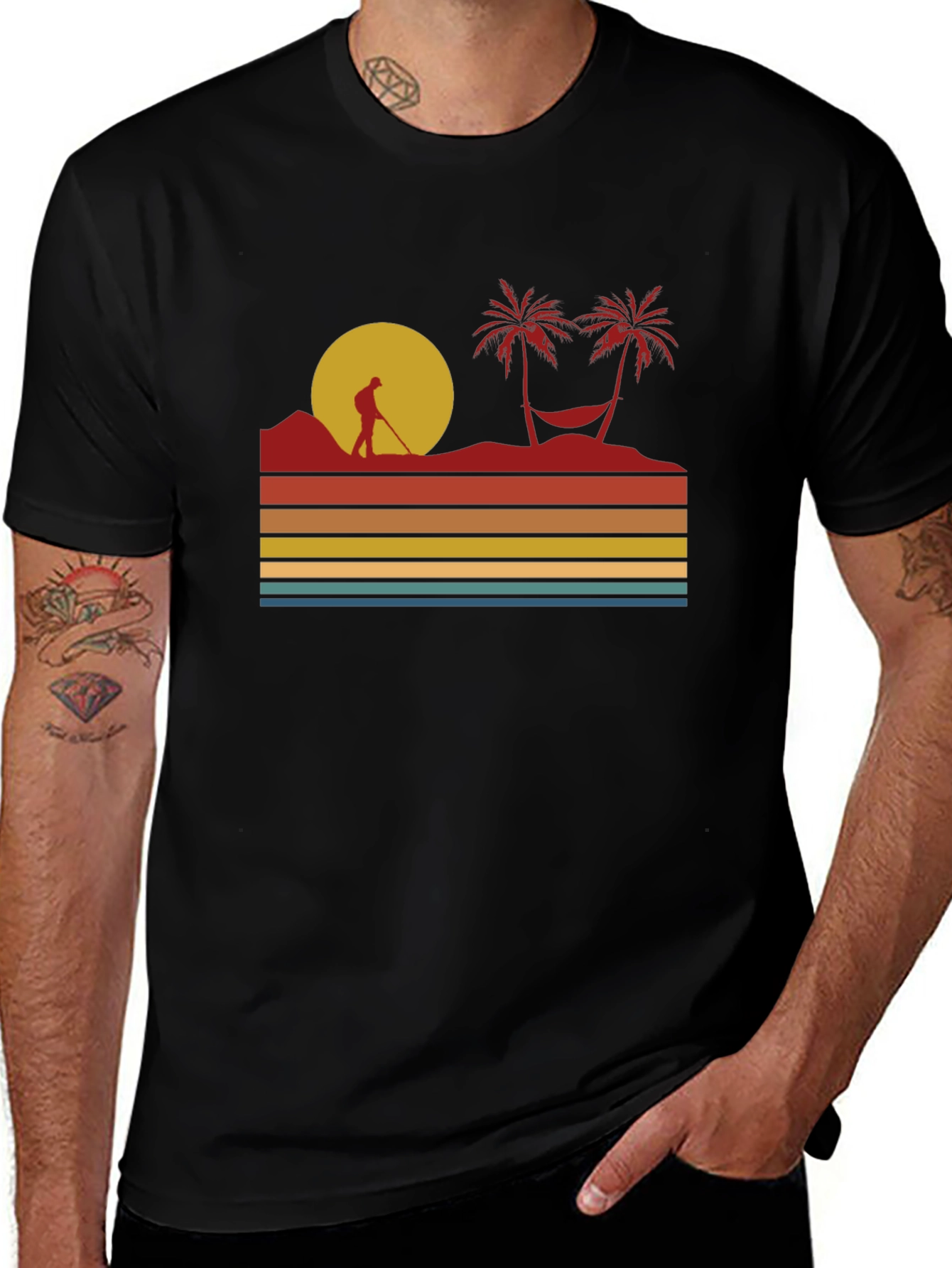 Retro Beach Sunset T-Shirt