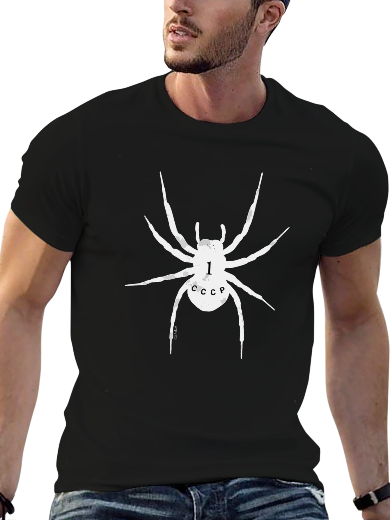 Soviet CCCP Spider Graphic T-Shirt