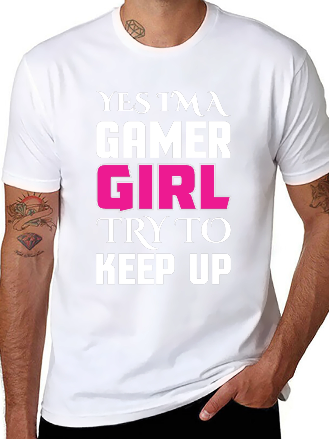 Gamer Girl T-Shirt - Black Tee with Bold Statement