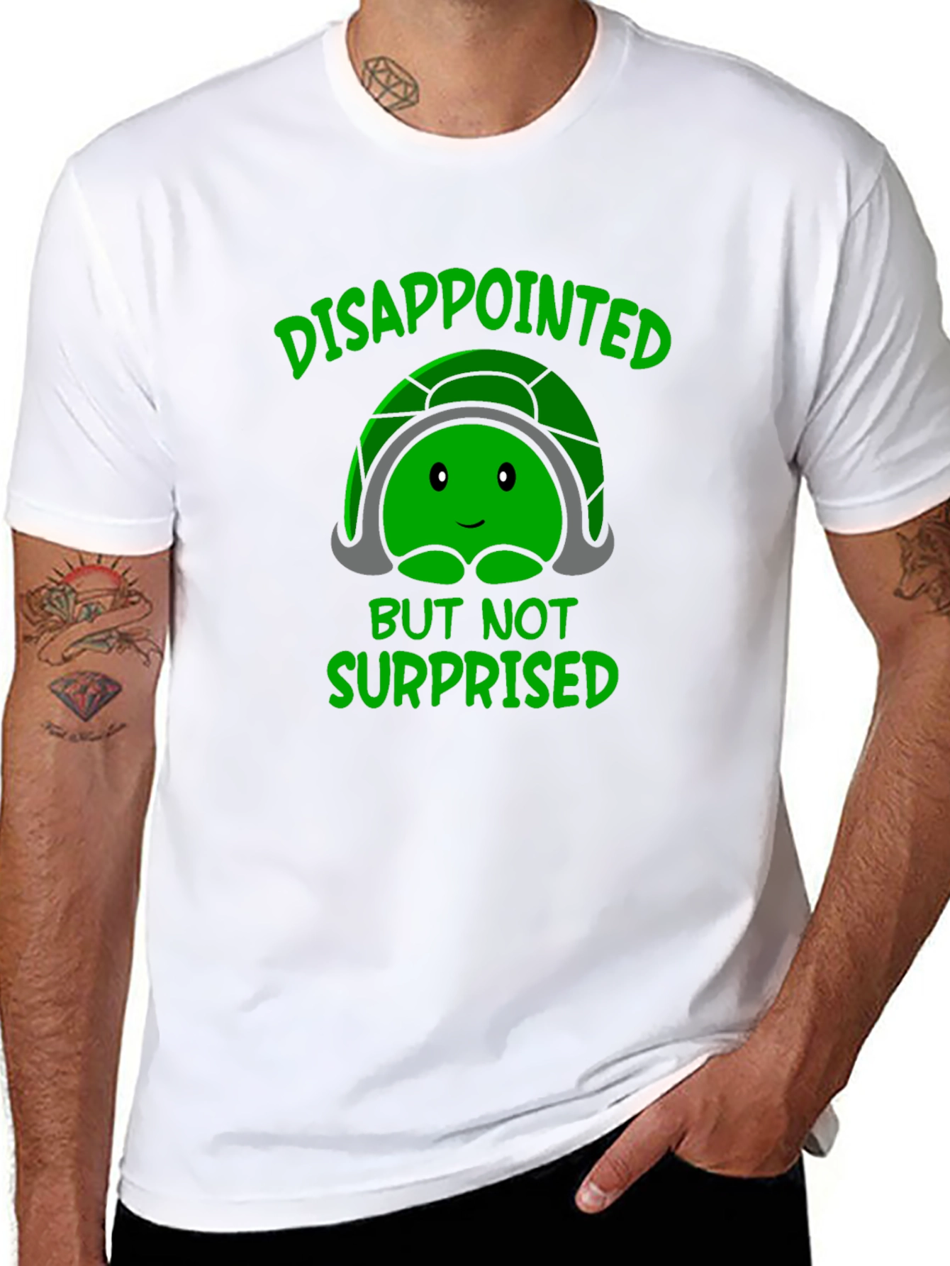 Disappointed But Not Surprised Turtle Graphic T-Shirt