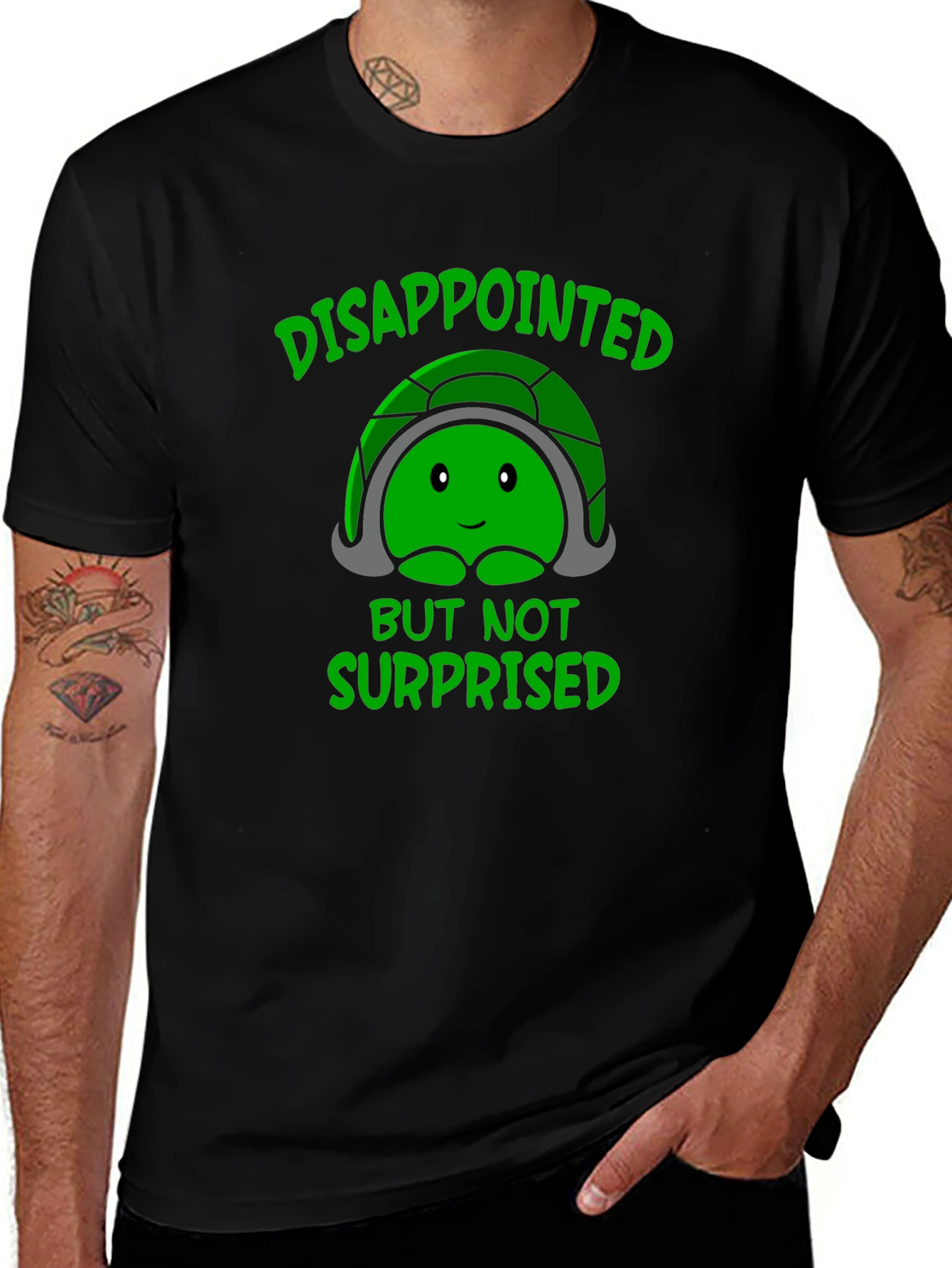 Disappointed But Not Surprised Turtle Graphic T-Shirt