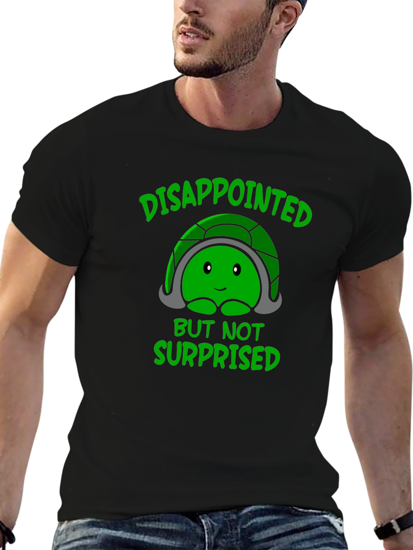 Disappointed But Not Surprised Turtle Graphic T-Shirt