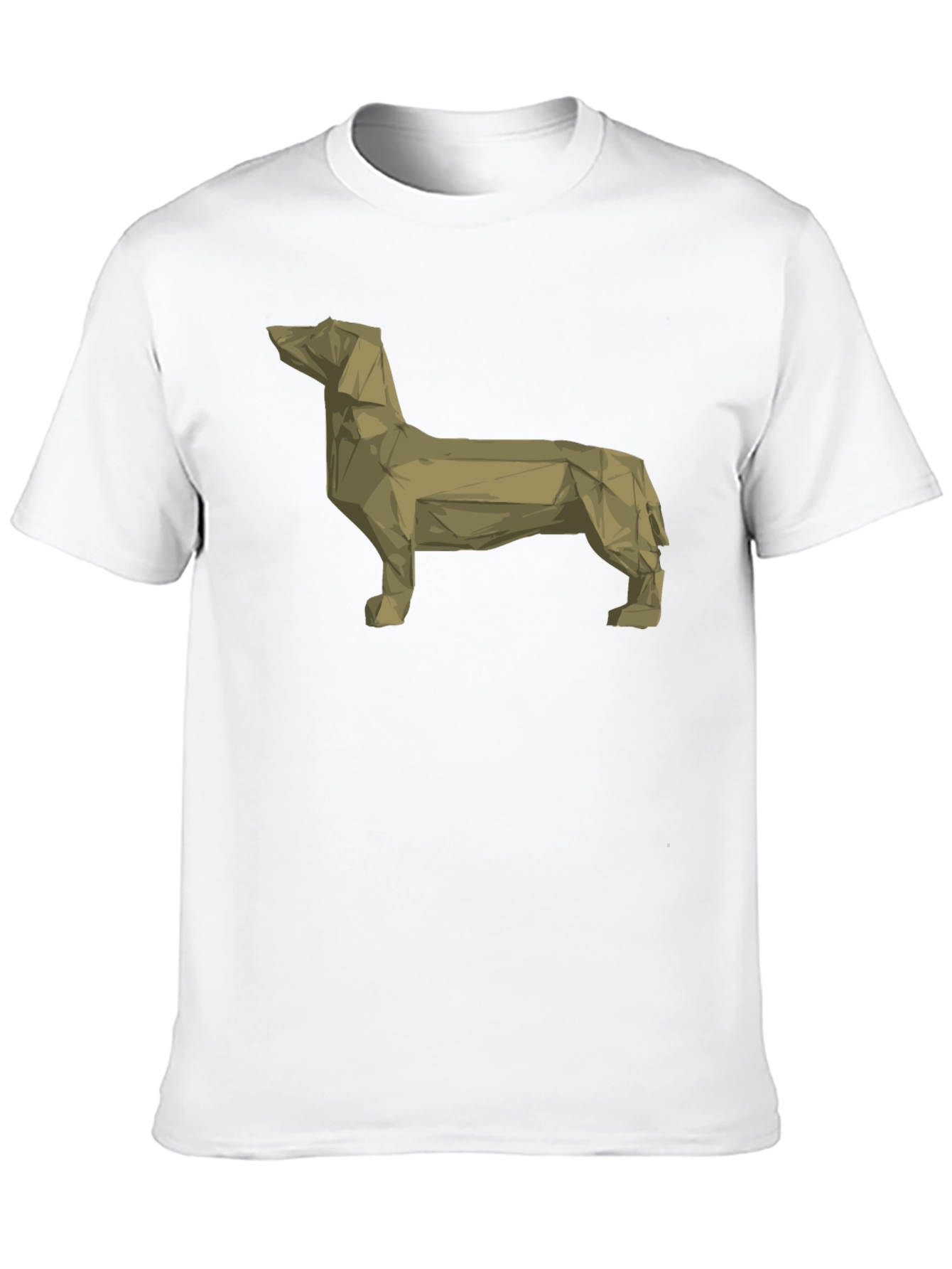 Geometric Dachshund T-Shirt - Modern Dog Lover Tee
