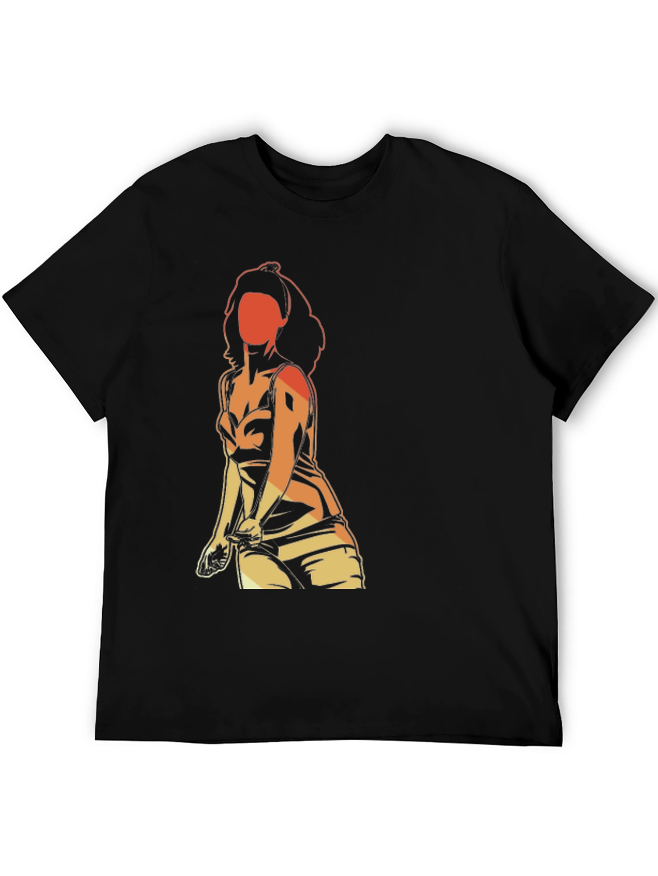 Retro Graphic T-Shirt - Woman Silhouette