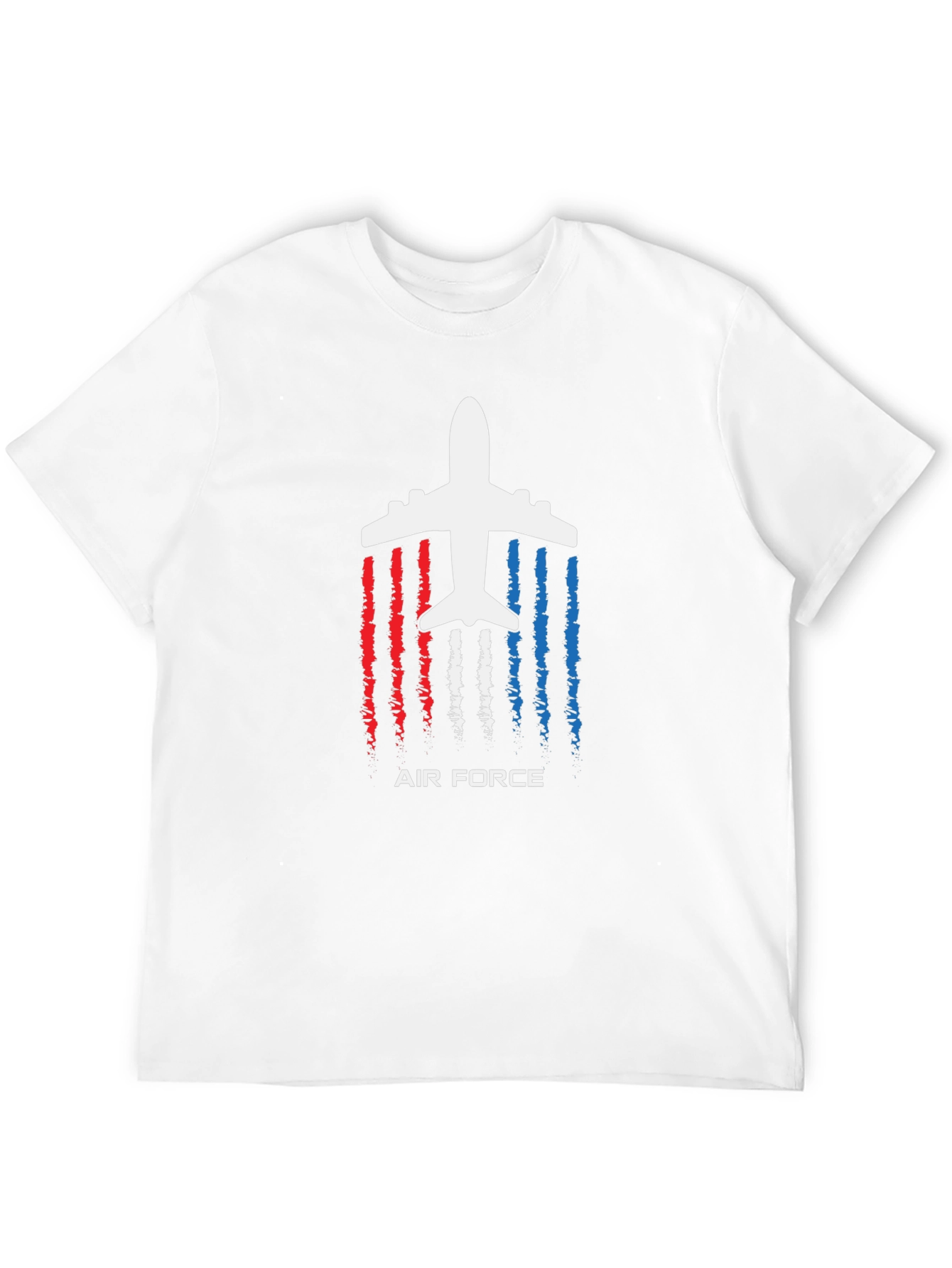 Air Force Airplane Graphic T-Shirt - Patriotic Design