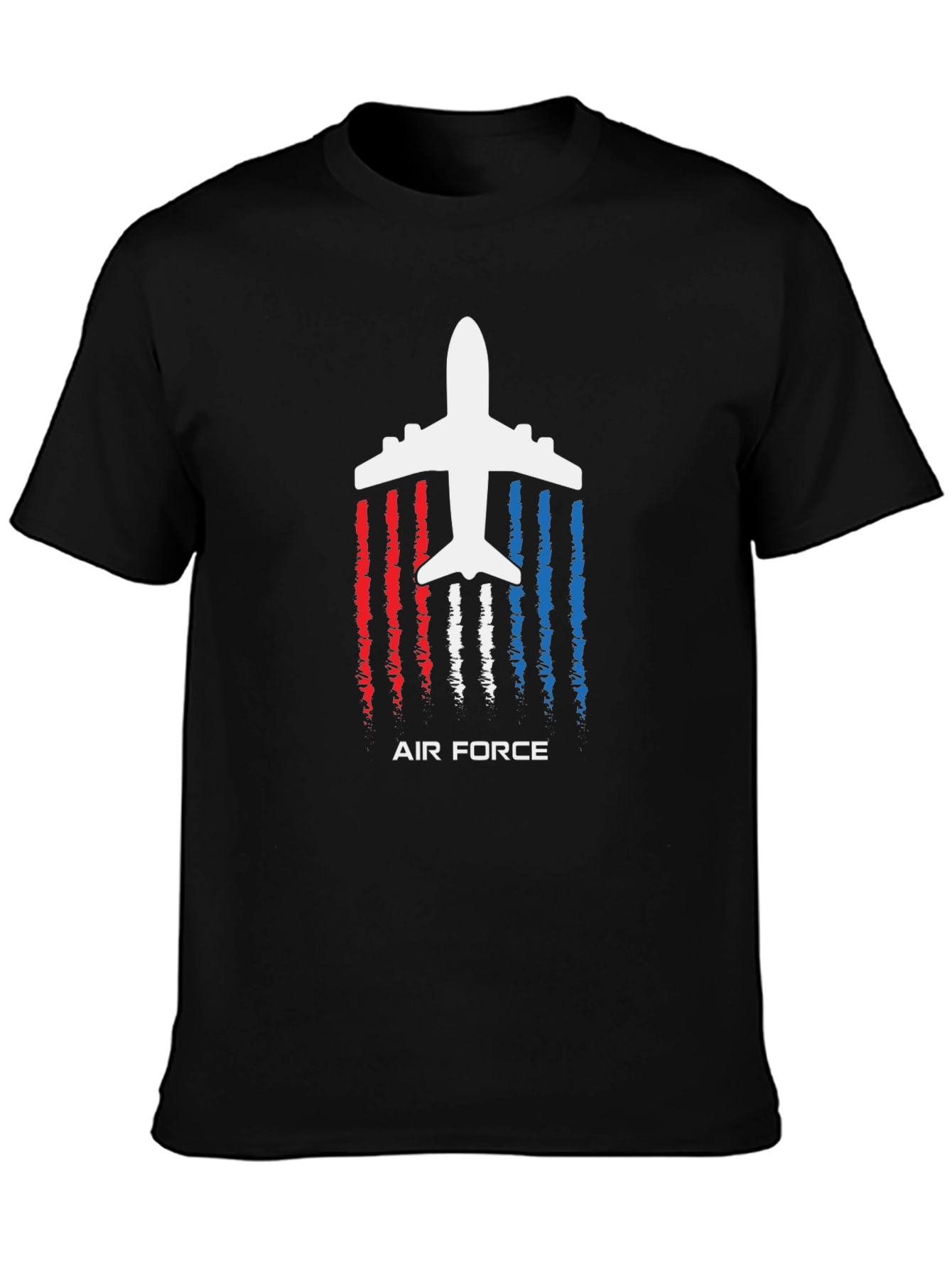 Air Force Airplane Graphic T-Shirt - Patriotic Design