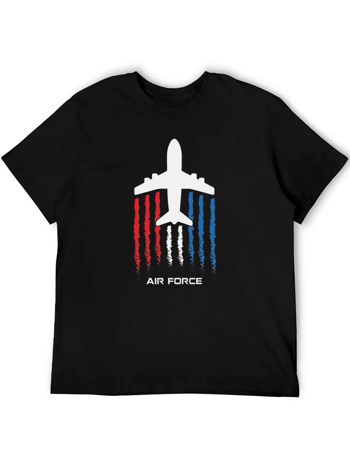 Air Force Airplane Graphic T-Shirt - Patriotic Design