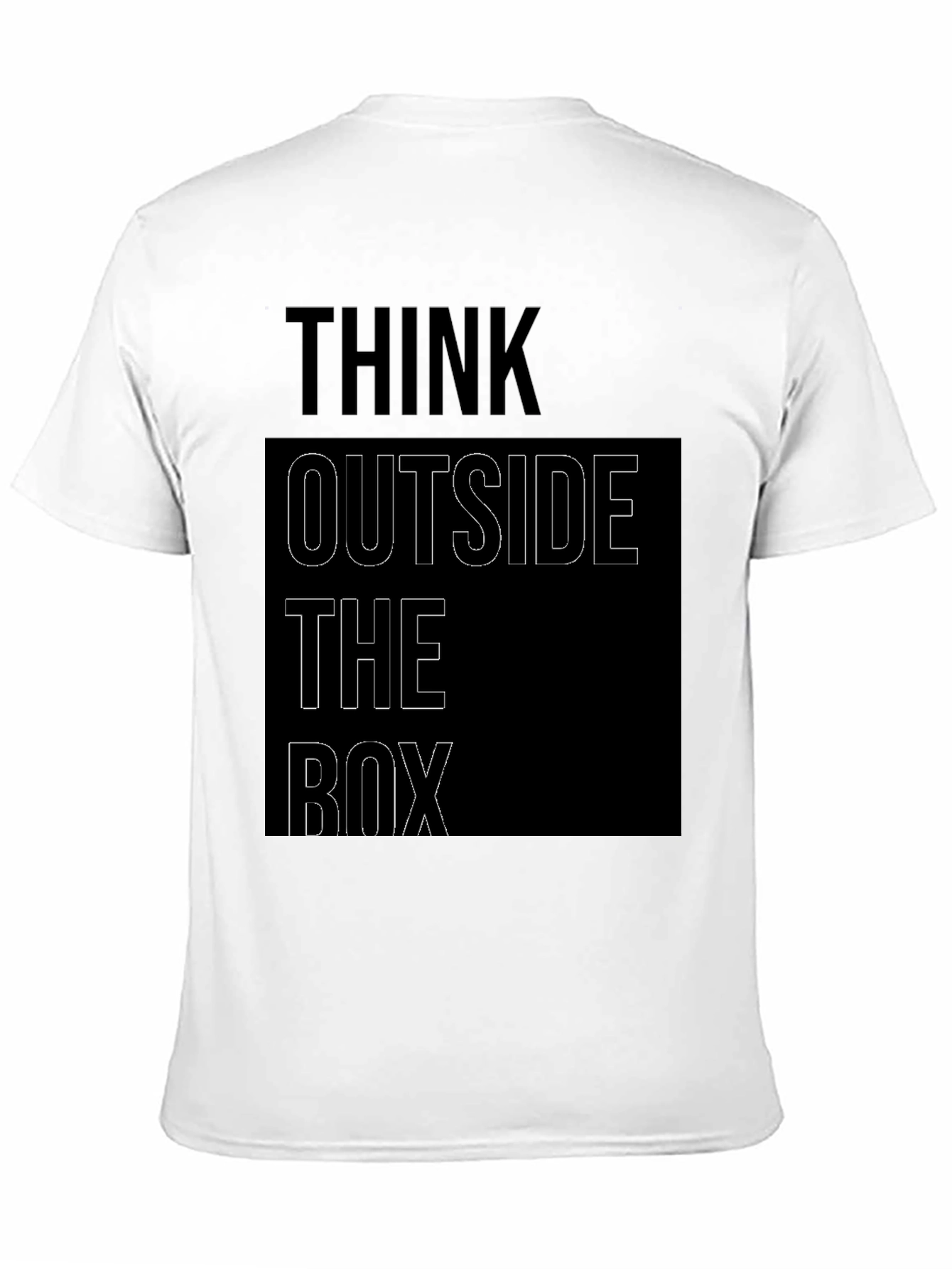 Think Outside the Box Graphic Tee - Black
