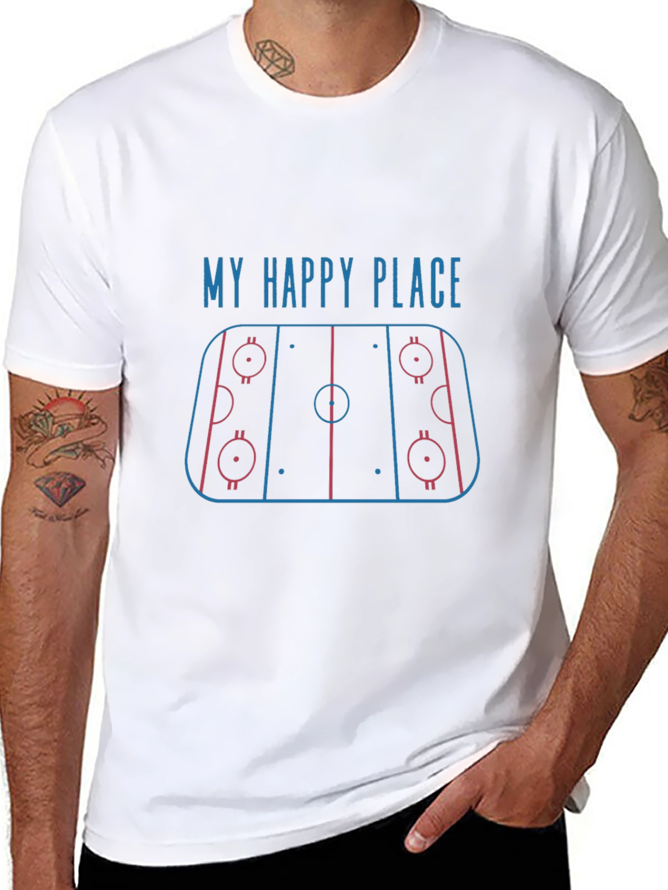 My Happy Place Hockey T-Shirt