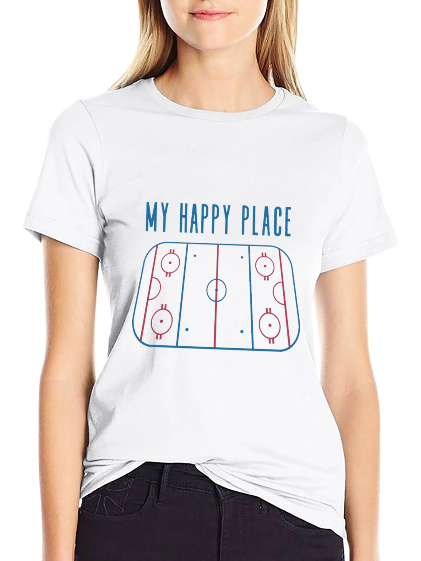 My Happy Place Hockey T-Shirt