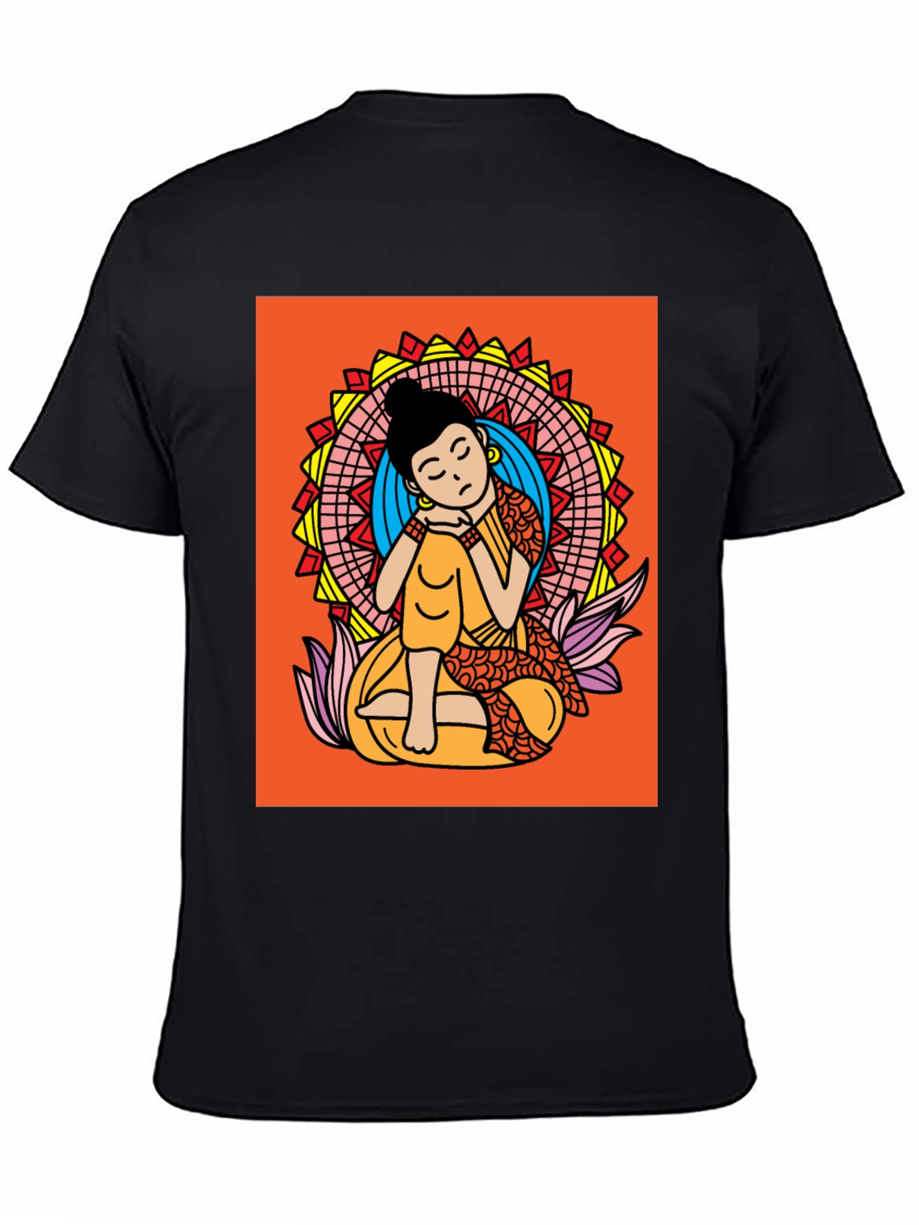 Meditating Buddha Graphic Tee - Relaxed Fit