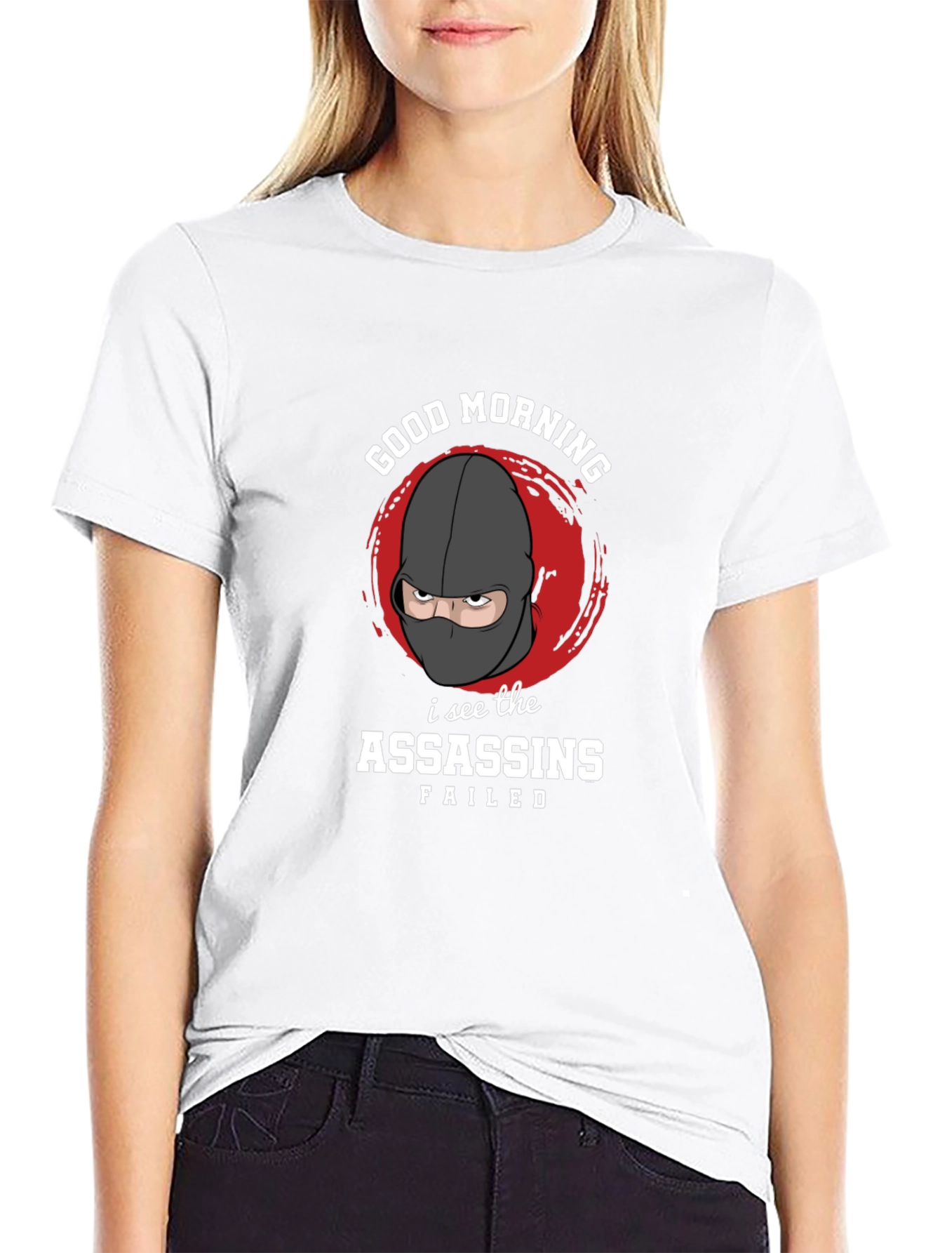 Good Morning Assassins Failed Graphic T-Shirt