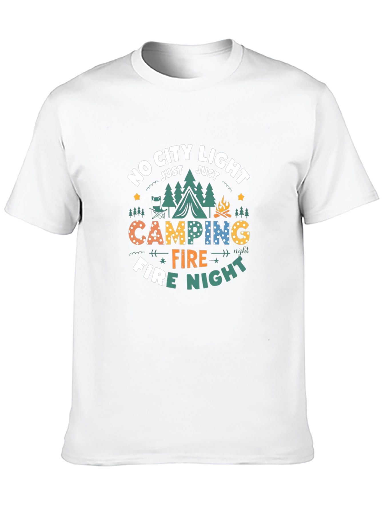 Camping Fire Night Graphic Tee