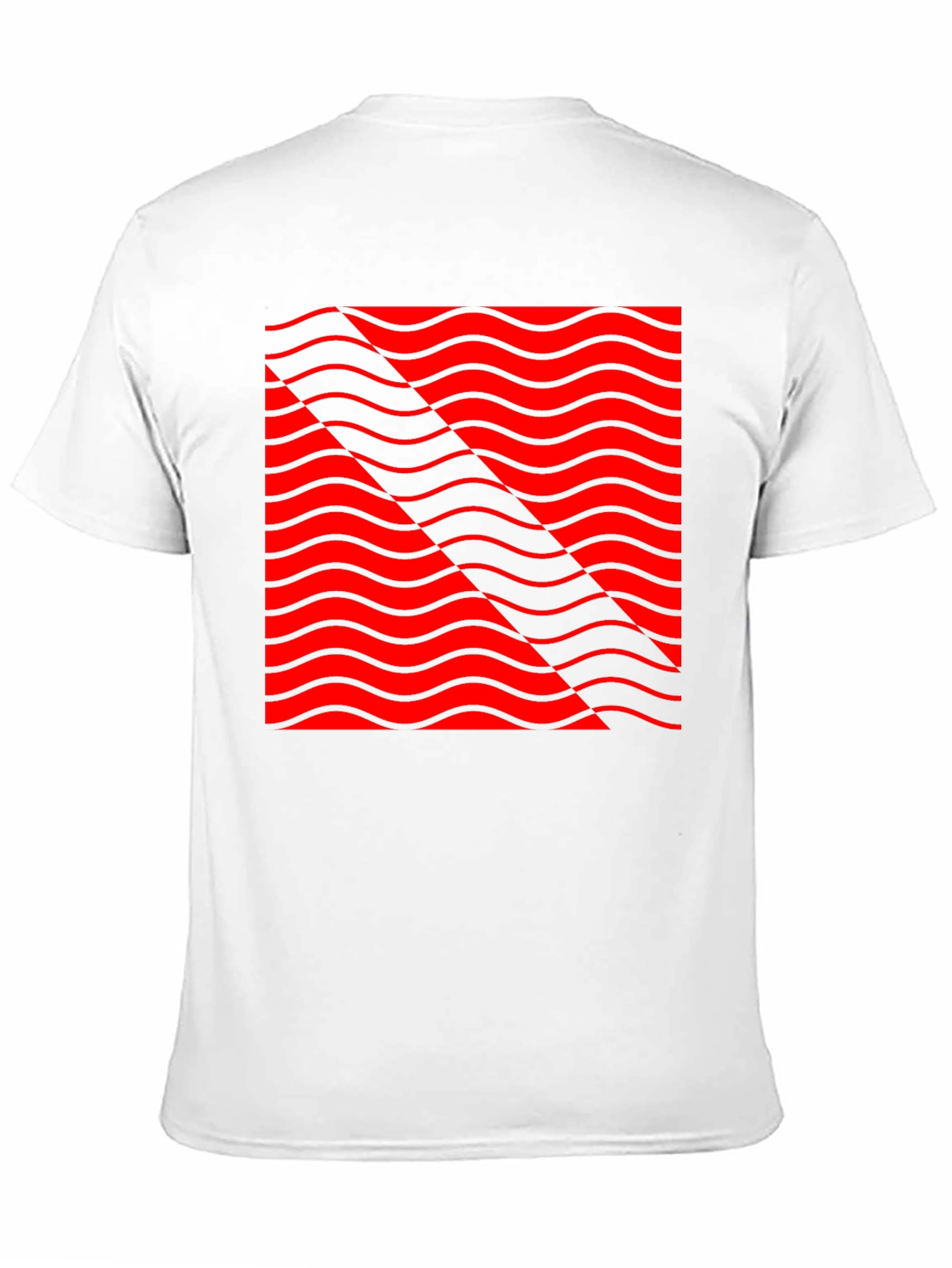 Abstract Wave Pattern Graphic T-Shirt