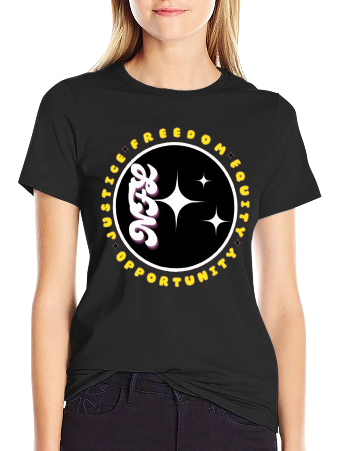 Justice Freedom Equality Opportunity Graphic T-Shirt