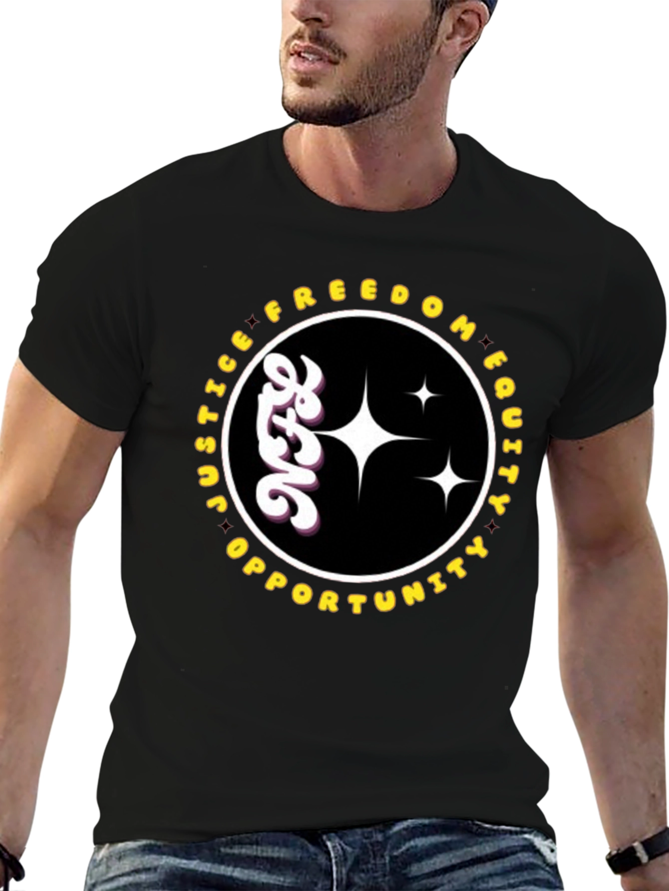 Justice Freedom Equality Opportunity Graphic T-Shirt