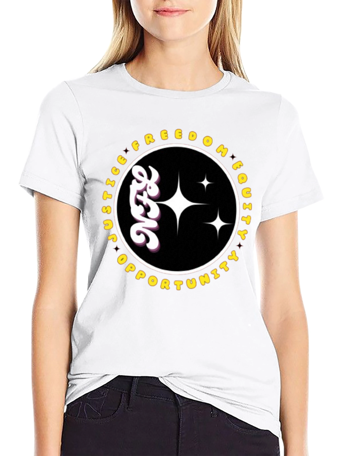 Justice Freedom Equality Opportunity Graphic T-Shirt