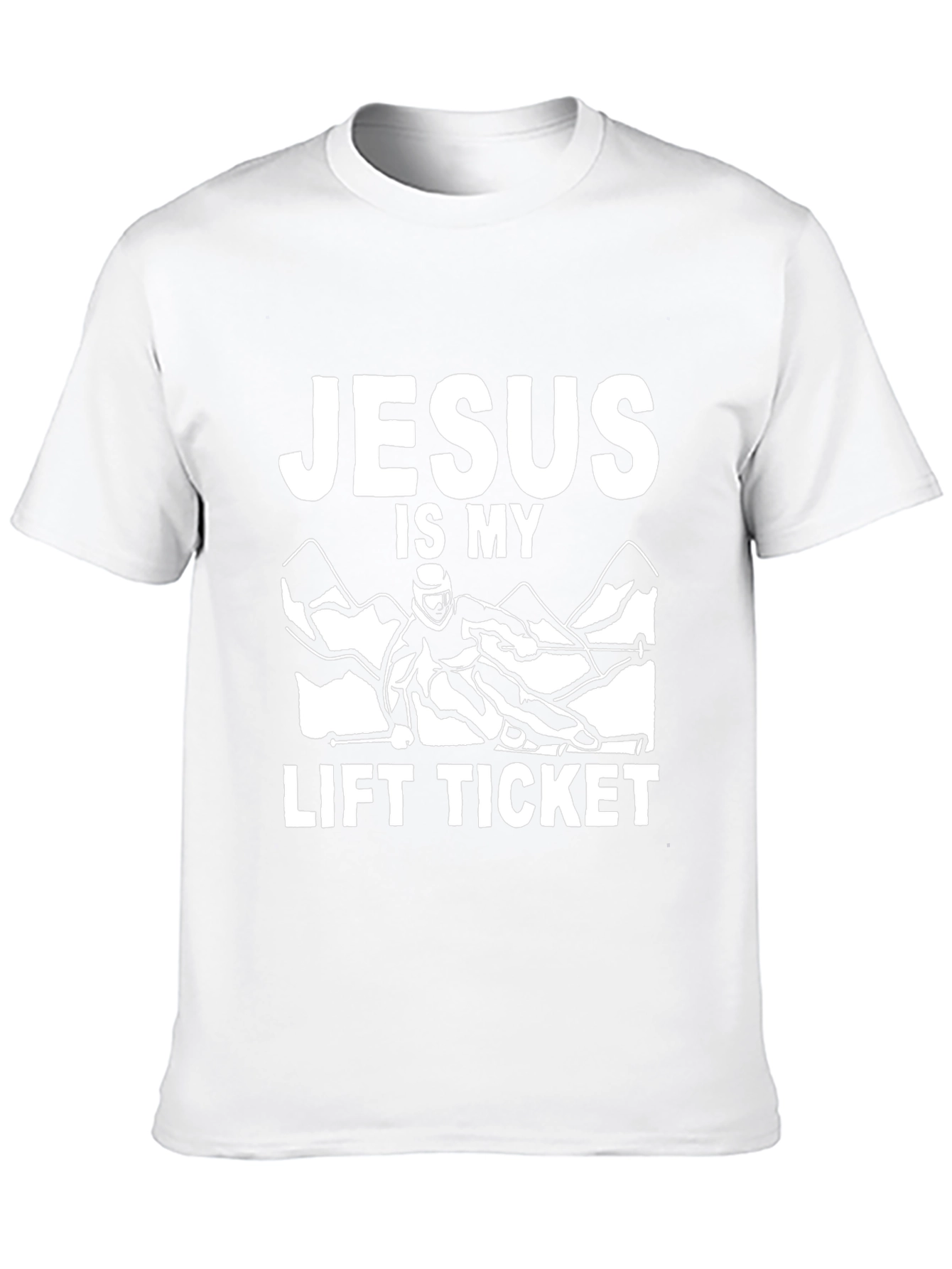 Jesus is My Lift Ticket Black T-Shirt