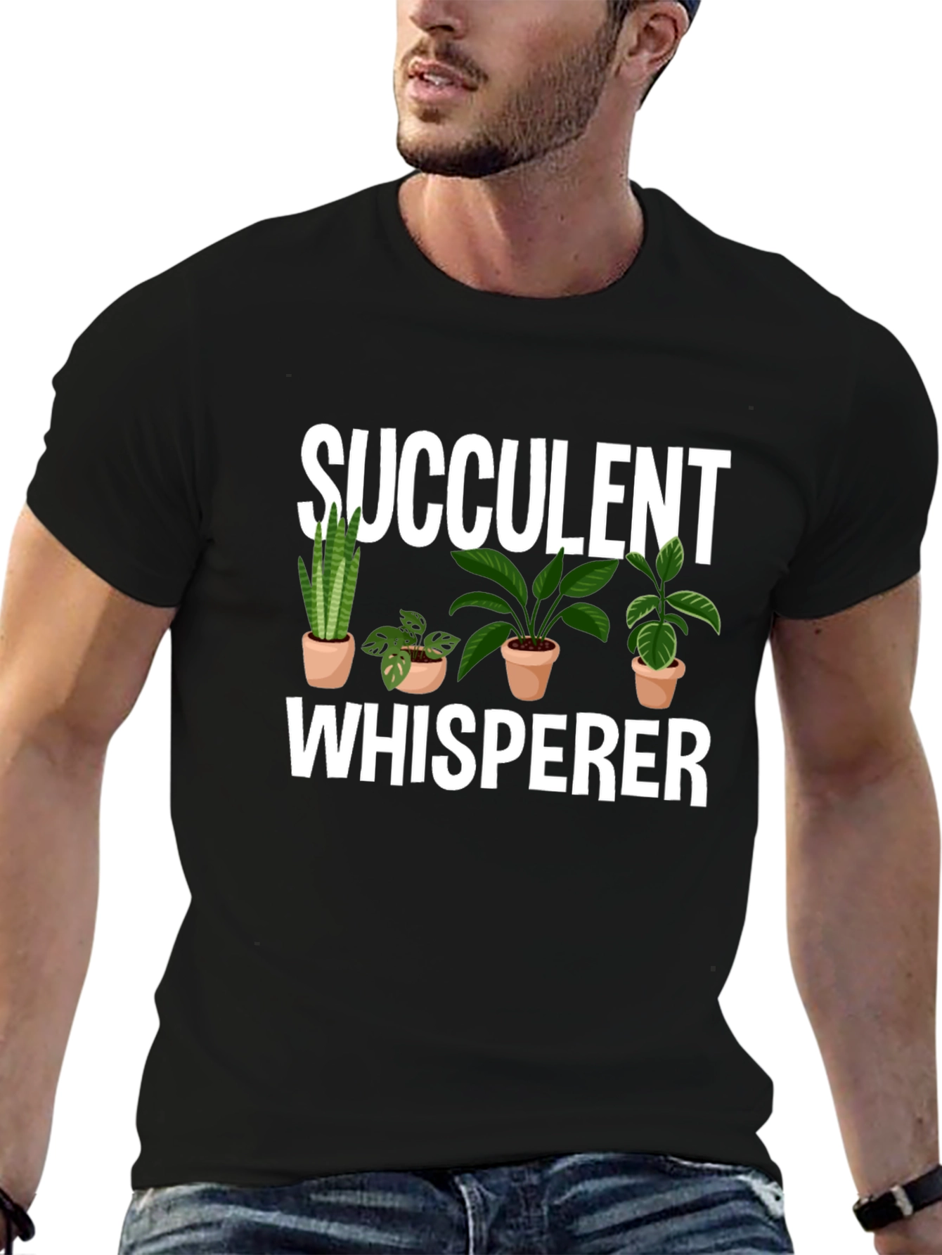 Succulent Whisperer Graphic T-Shirt