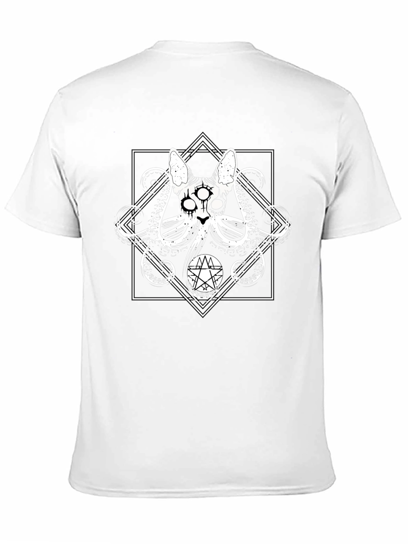 Occult Cat T-Shirt - Black Graphic Tee