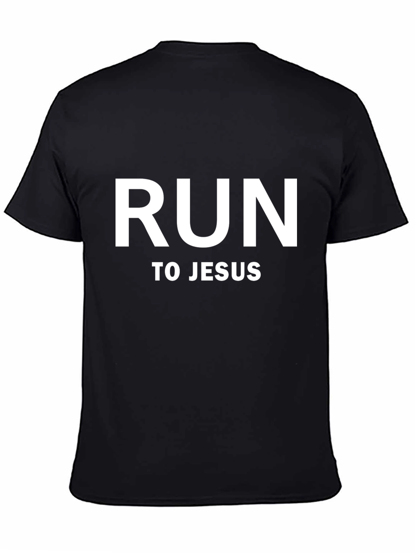 Run To Jesus Graphic T-Shirt - Christian Faith Tee