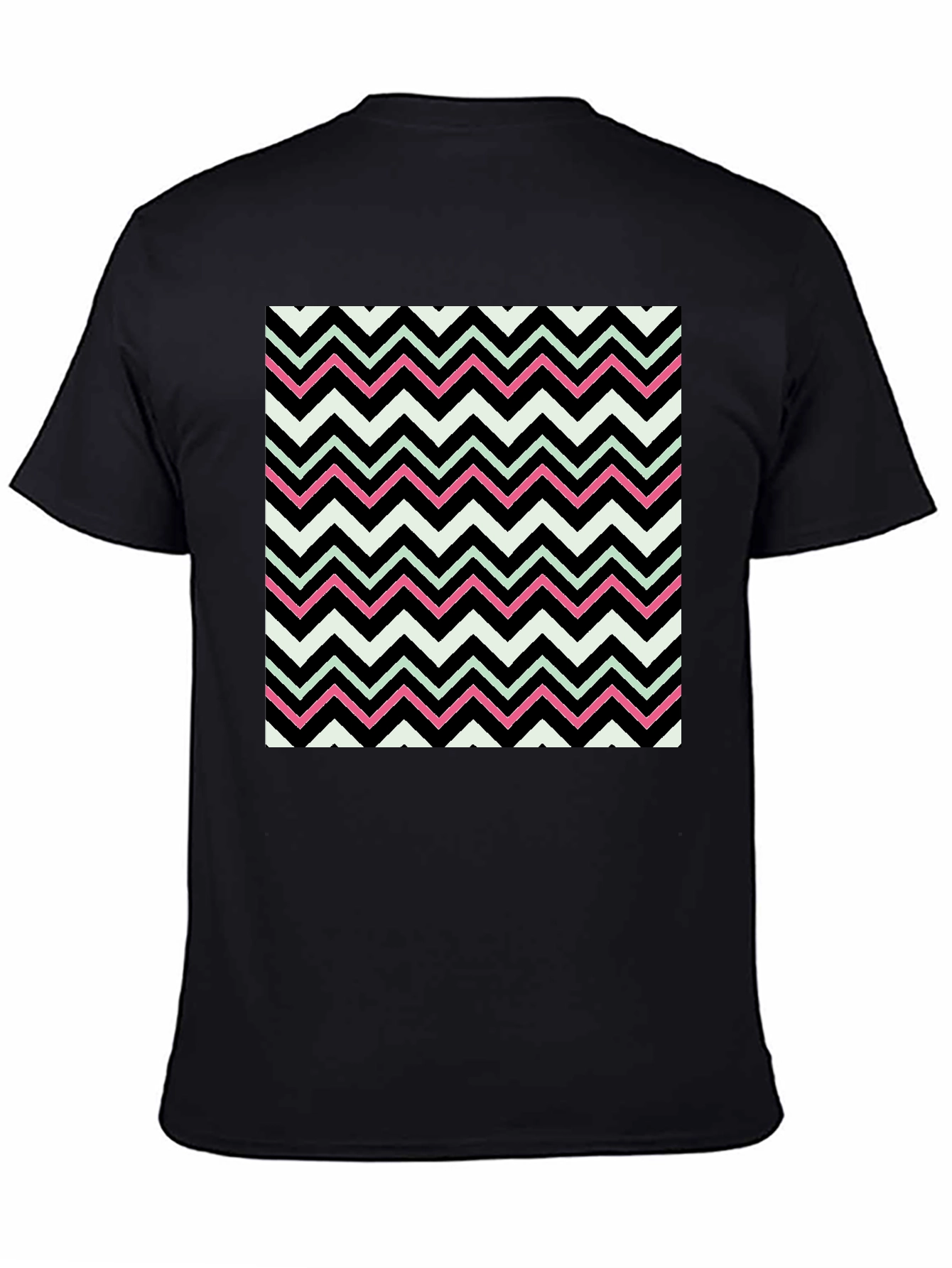Zigzag Pattern T-Shirt - Modern Graphic Tee
