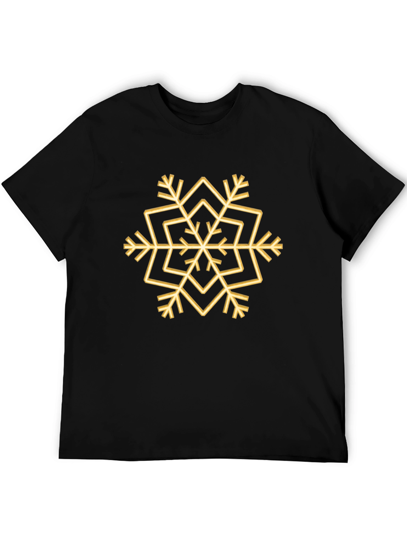 Geometric Snowflake Graphic Tee