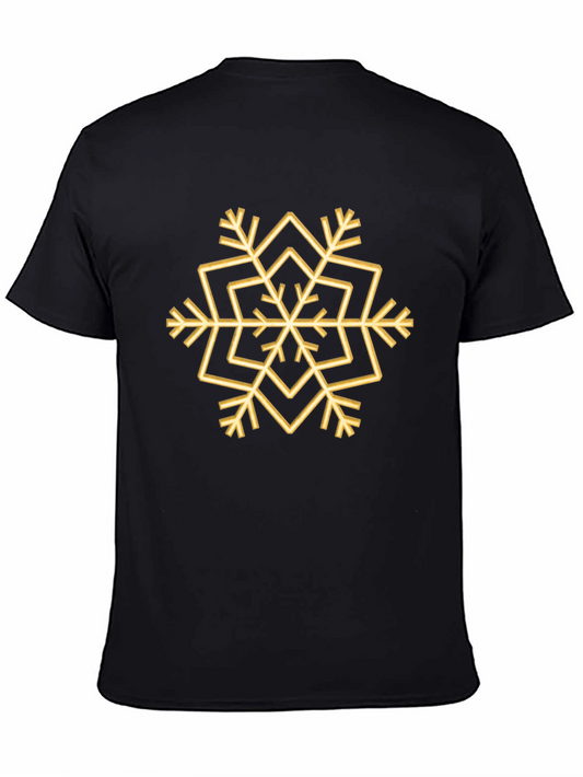 Geometric Snowflake Graphic Tee