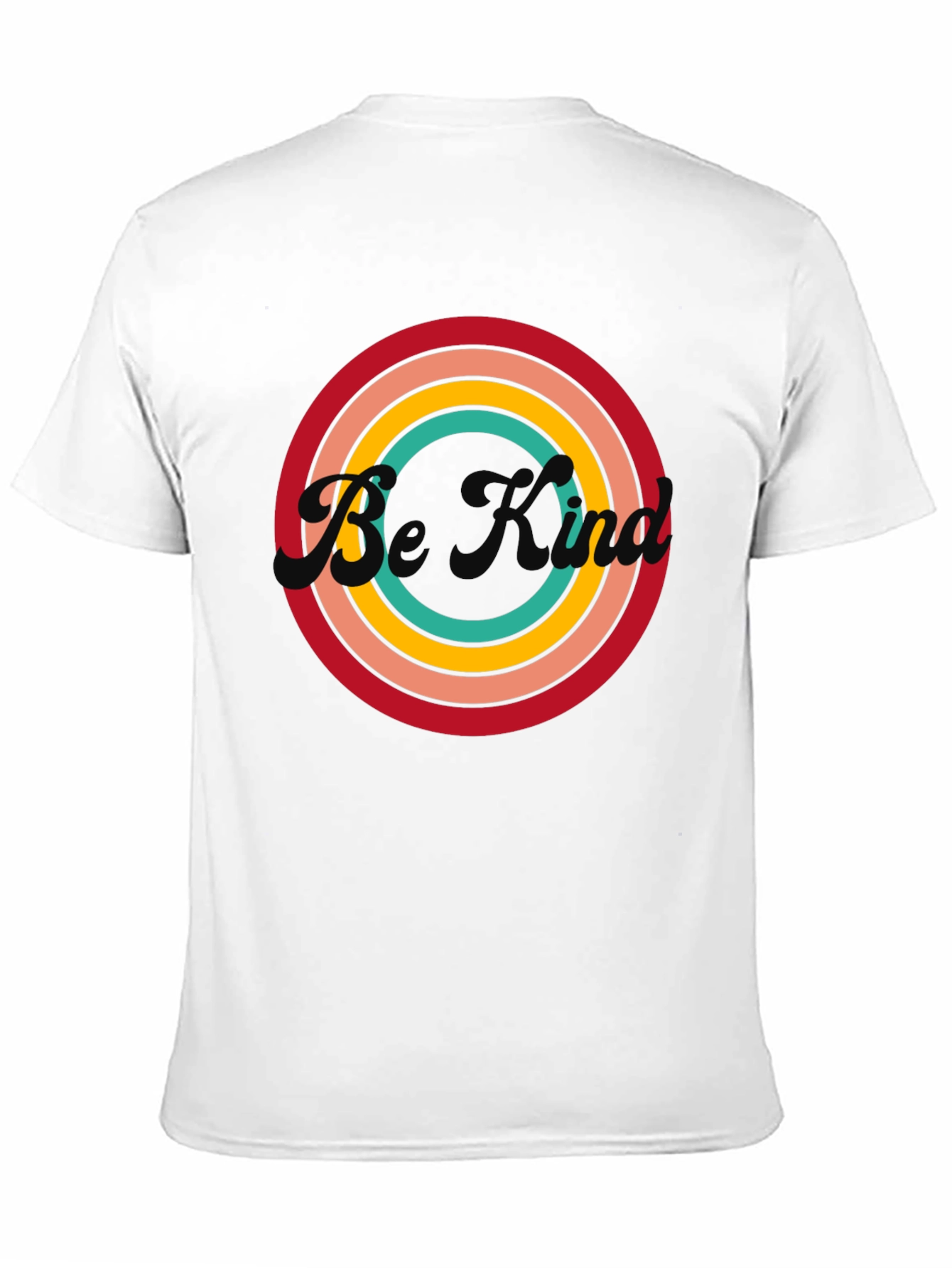 Be Kind Retro Circle Graphic Tee - Black