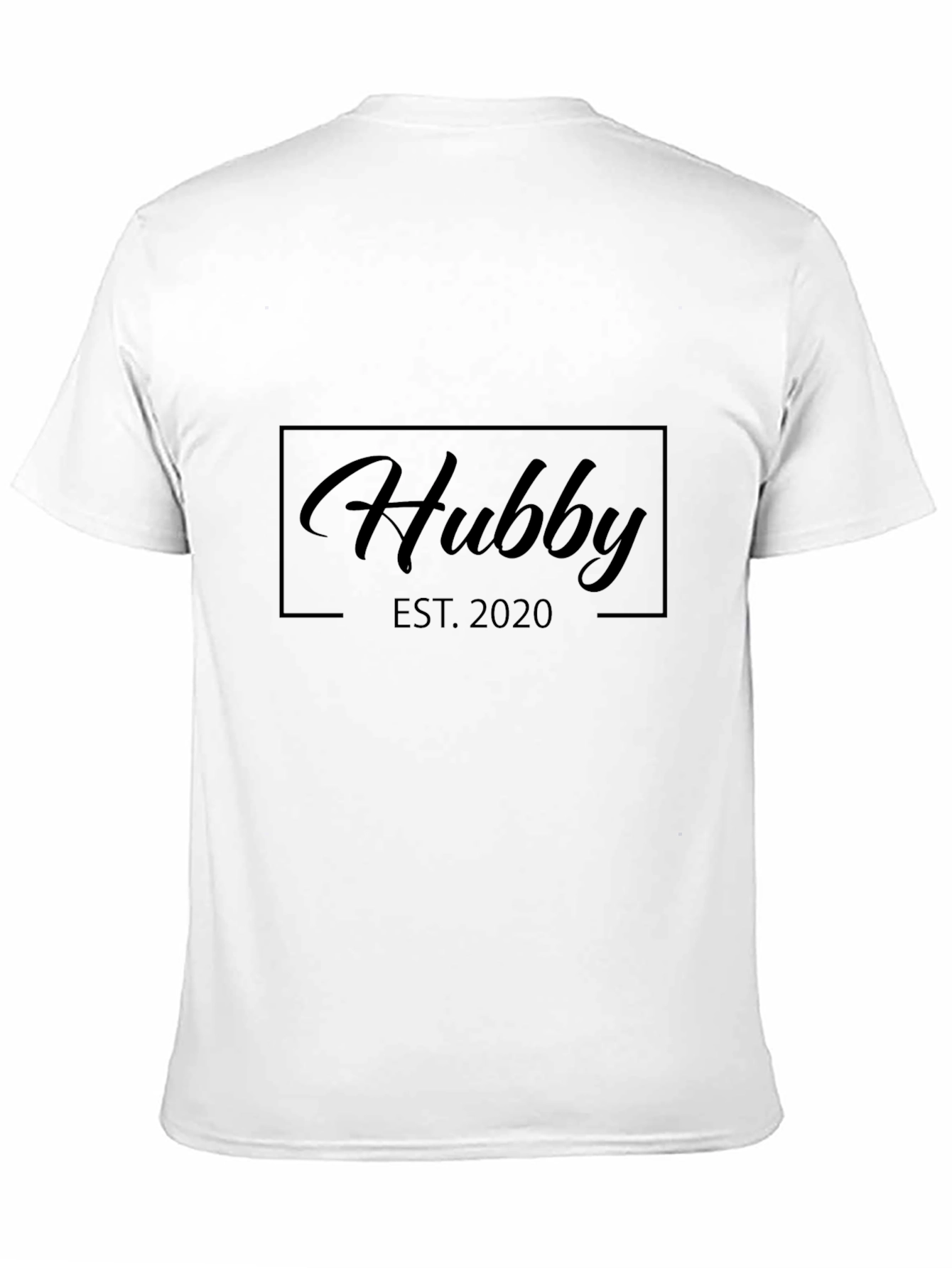 Hubby Est. 2020 Black T-Shirt